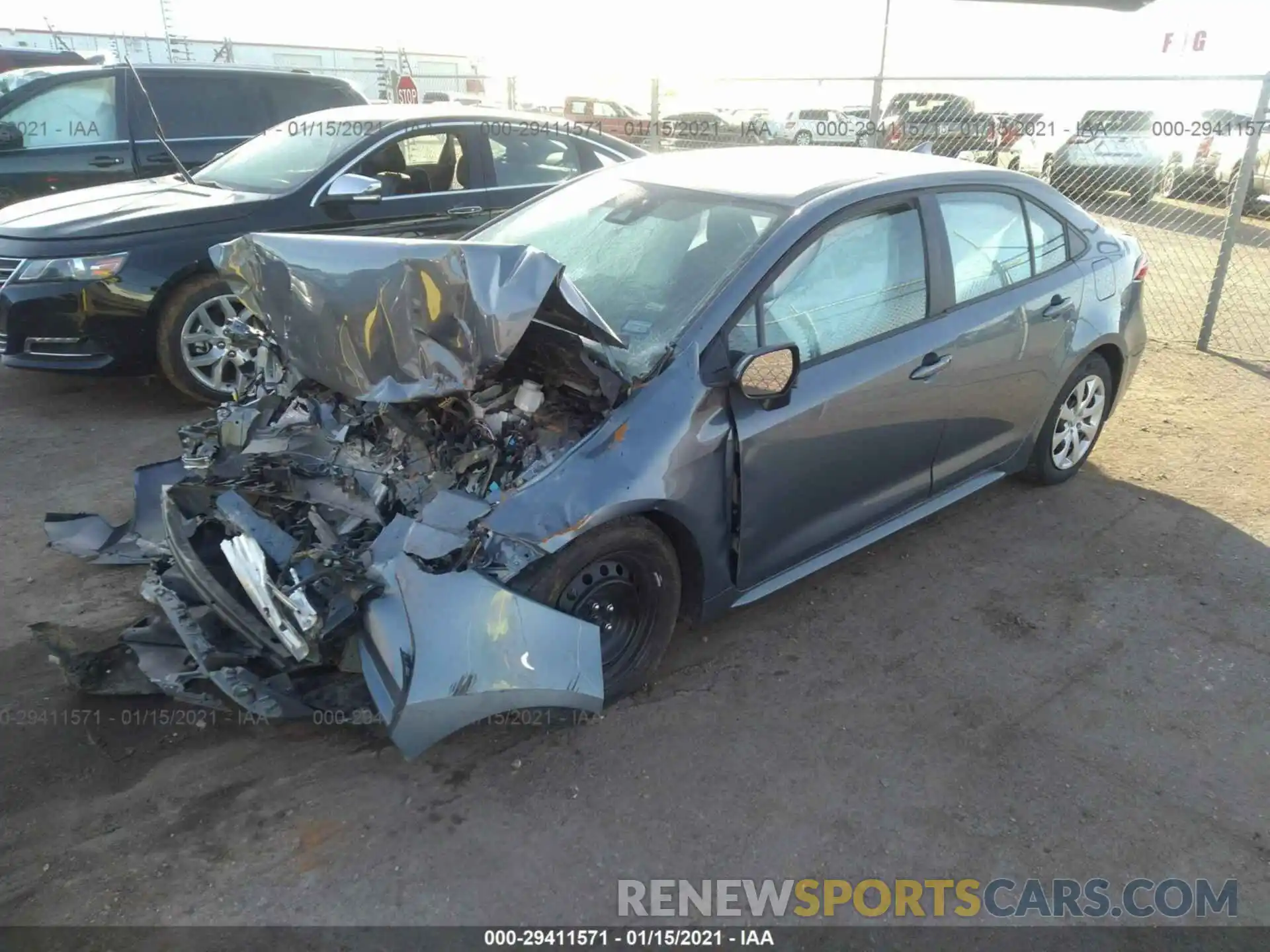 2 Photograph of a damaged car 5YFEPMAE6MP182236 TOYOTA COROLLA 2021