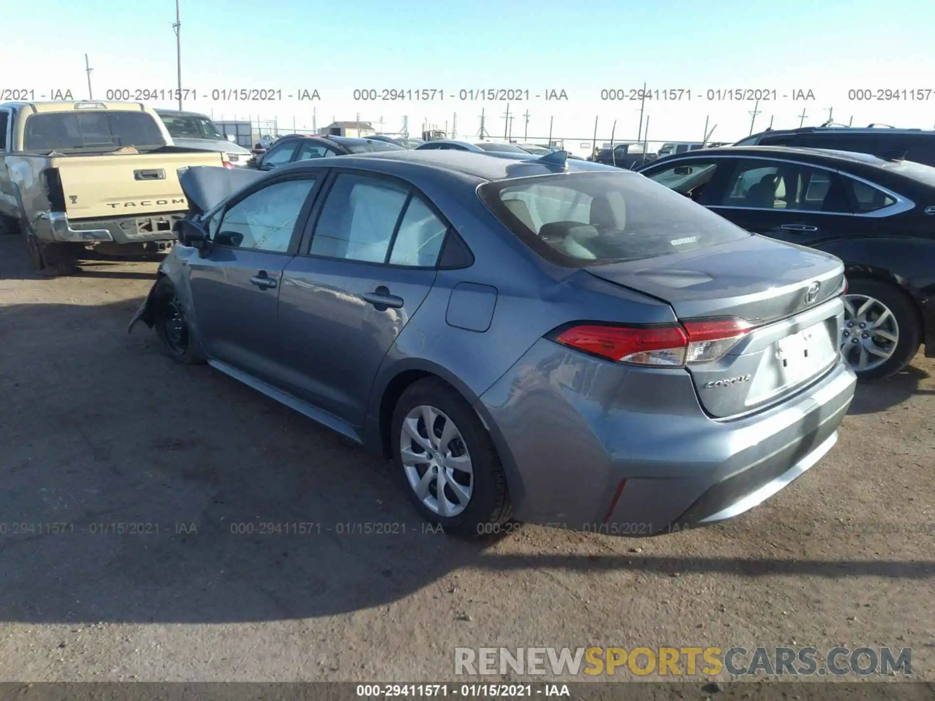 3 Photograph of a damaged car 5YFEPMAE6MP182236 TOYOTA COROLLA 2021