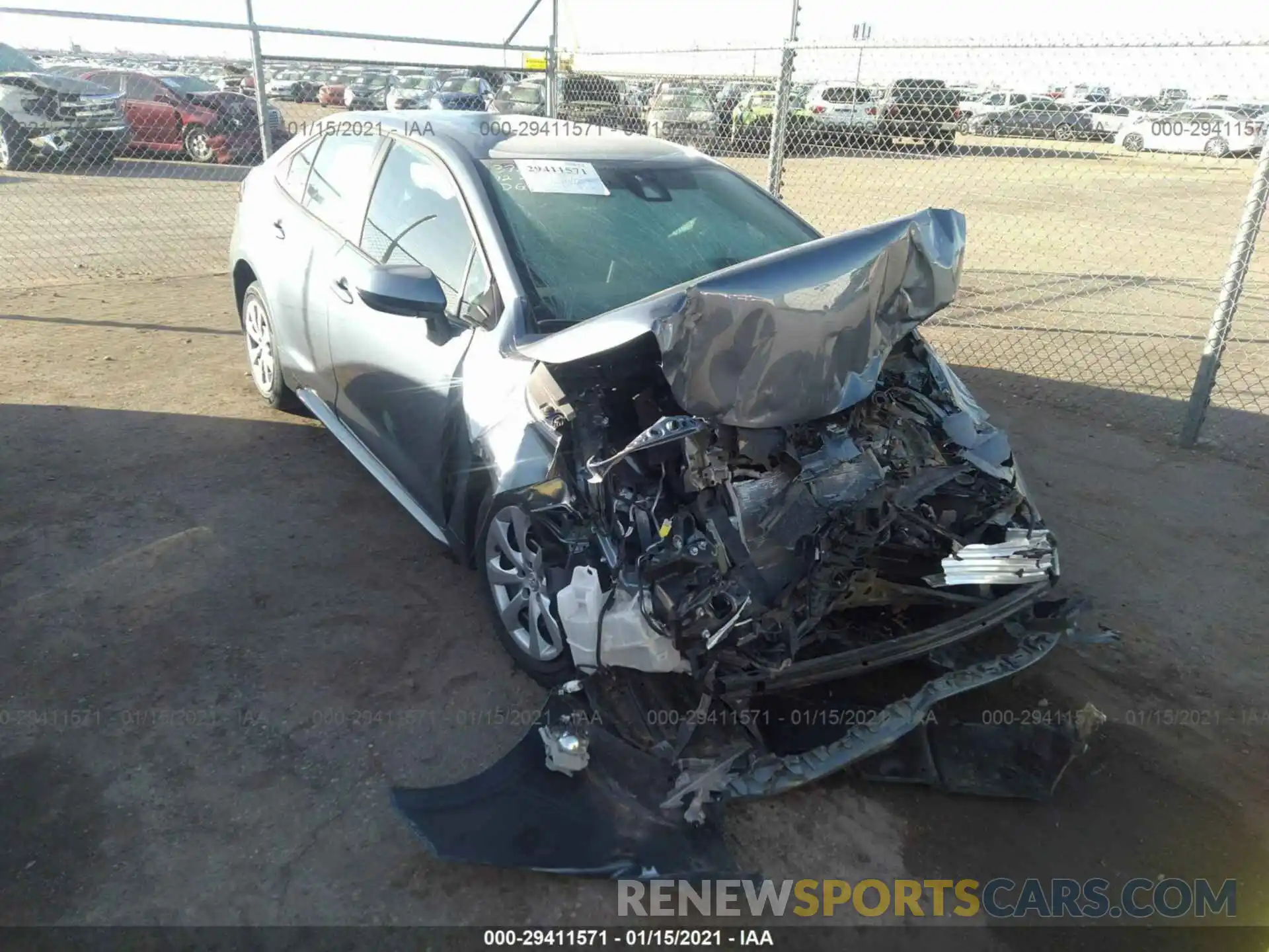 6 Photograph of a damaged car 5YFEPMAE6MP182236 TOYOTA COROLLA 2021