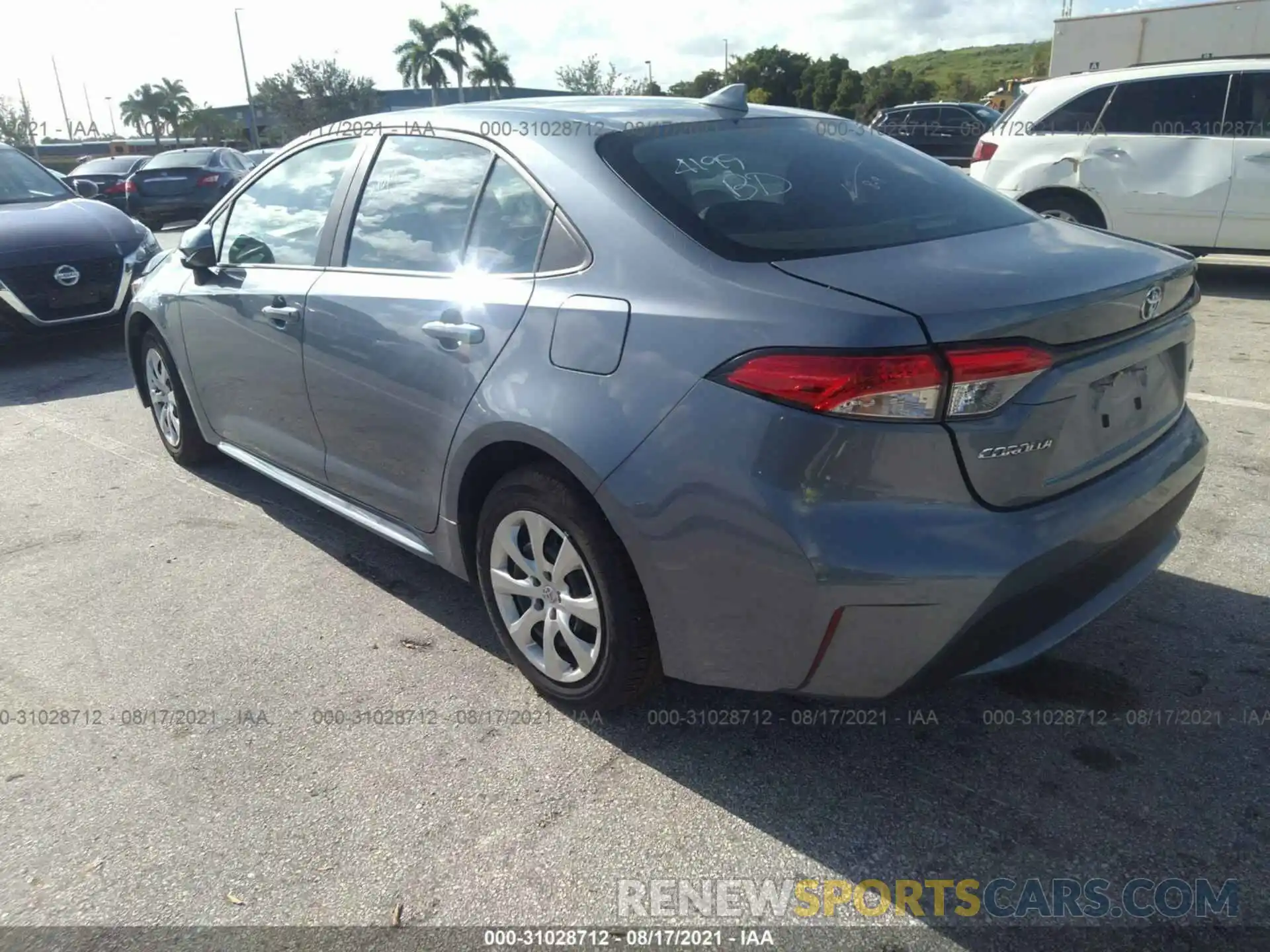 3 Photograph of a damaged car 5YFEPMAE6MP182303 TOYOTA COROLLA 2021