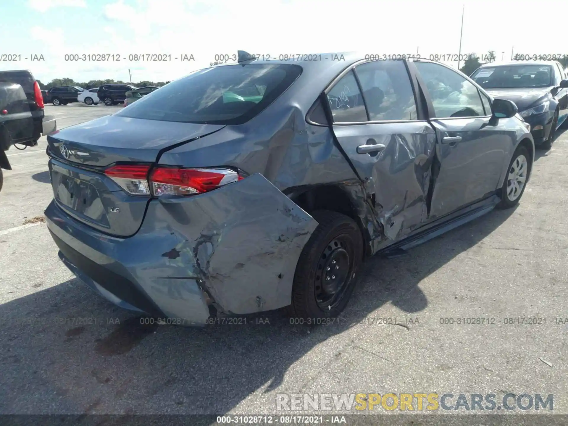 4 Photograph of a damaged car 5YFEPMAE6MP182303 TOYOTA COROLLA 2021