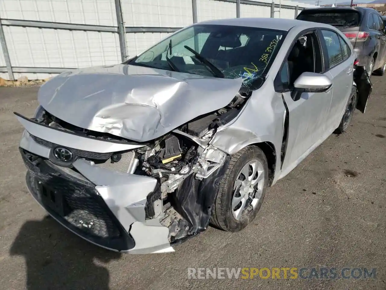 2 Photograph of a damaged car 5YFEPMAE6MP182592 TOYOTA COROLLA 2021