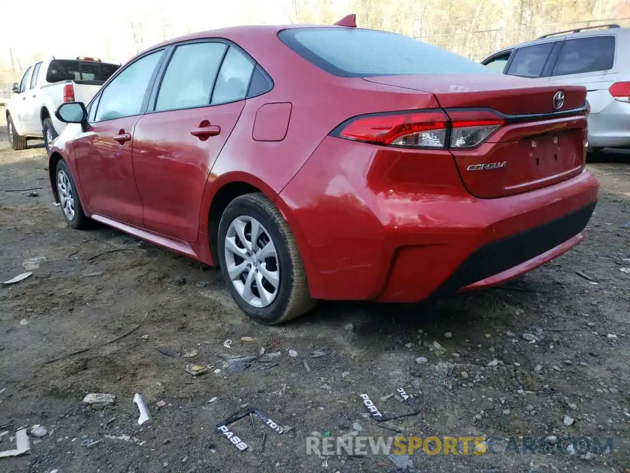 3 Photograph of a damaged car 5YFEPMAE6MP183693 TOYOTA COROLLA 2021