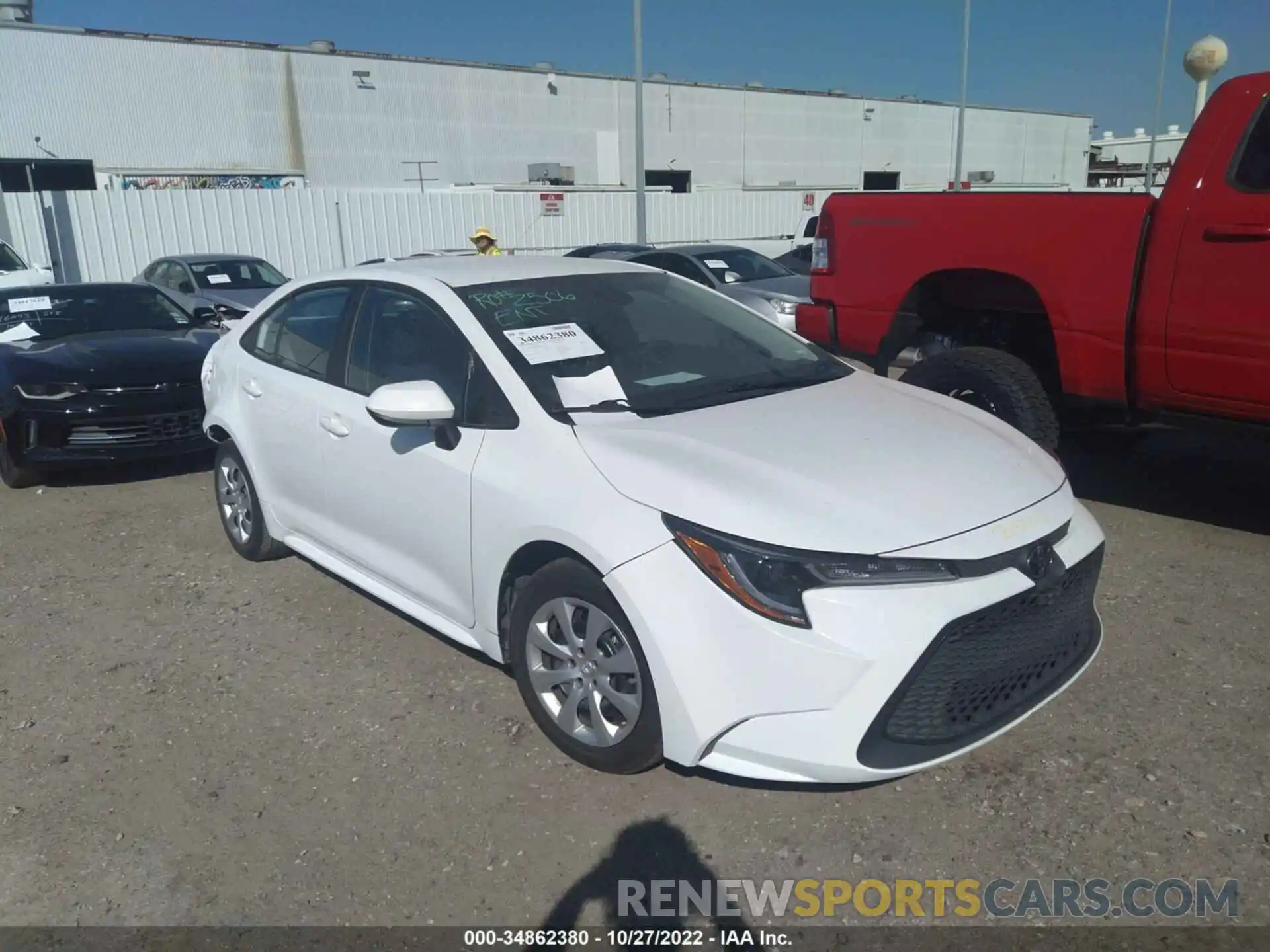 1 Photograph of a damaged car 5YFEPMAE6MP183841 TOYOTA COROLLA 2021