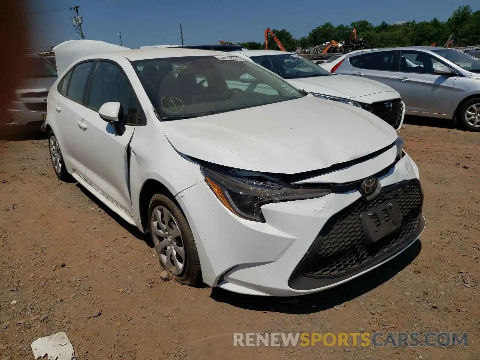 1 Photograph of a damaged car 5YFEPMAE6MP183919 TOYOTA COROLLA 2021