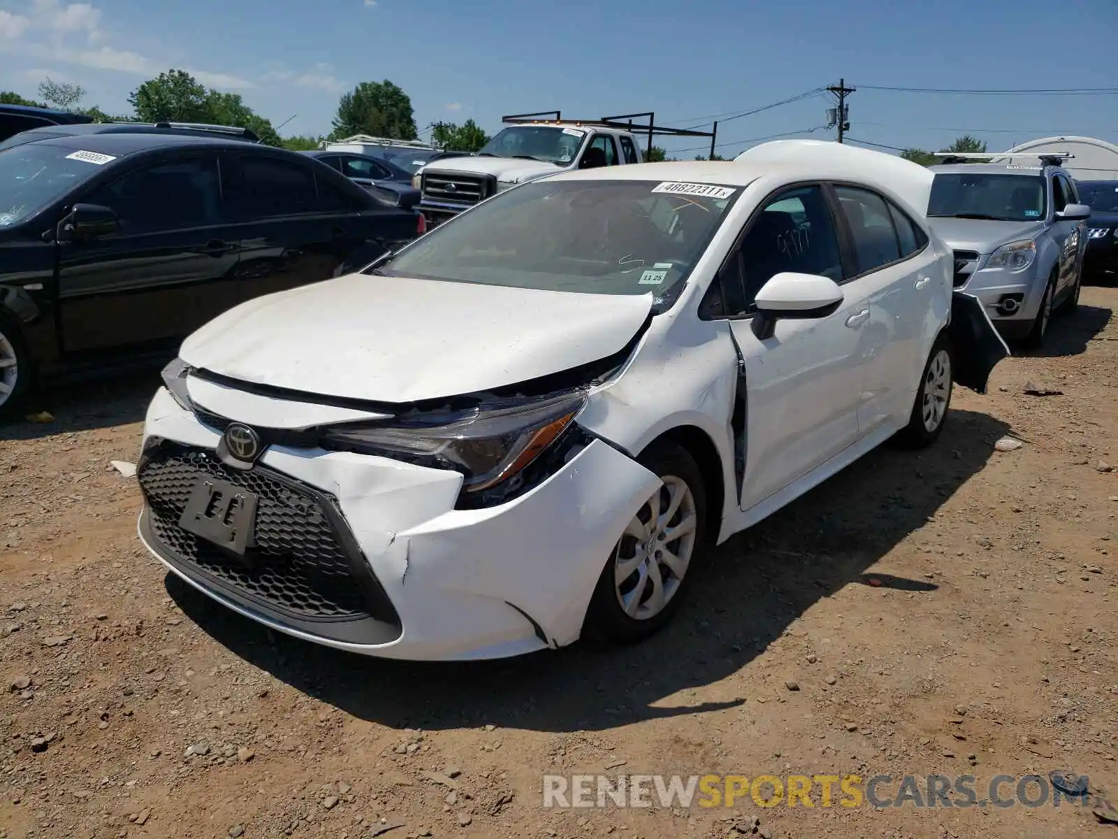 2 Photograph of a damaged car 5YFEPMAE6MP183919 TOYOTA COROLLA 2021