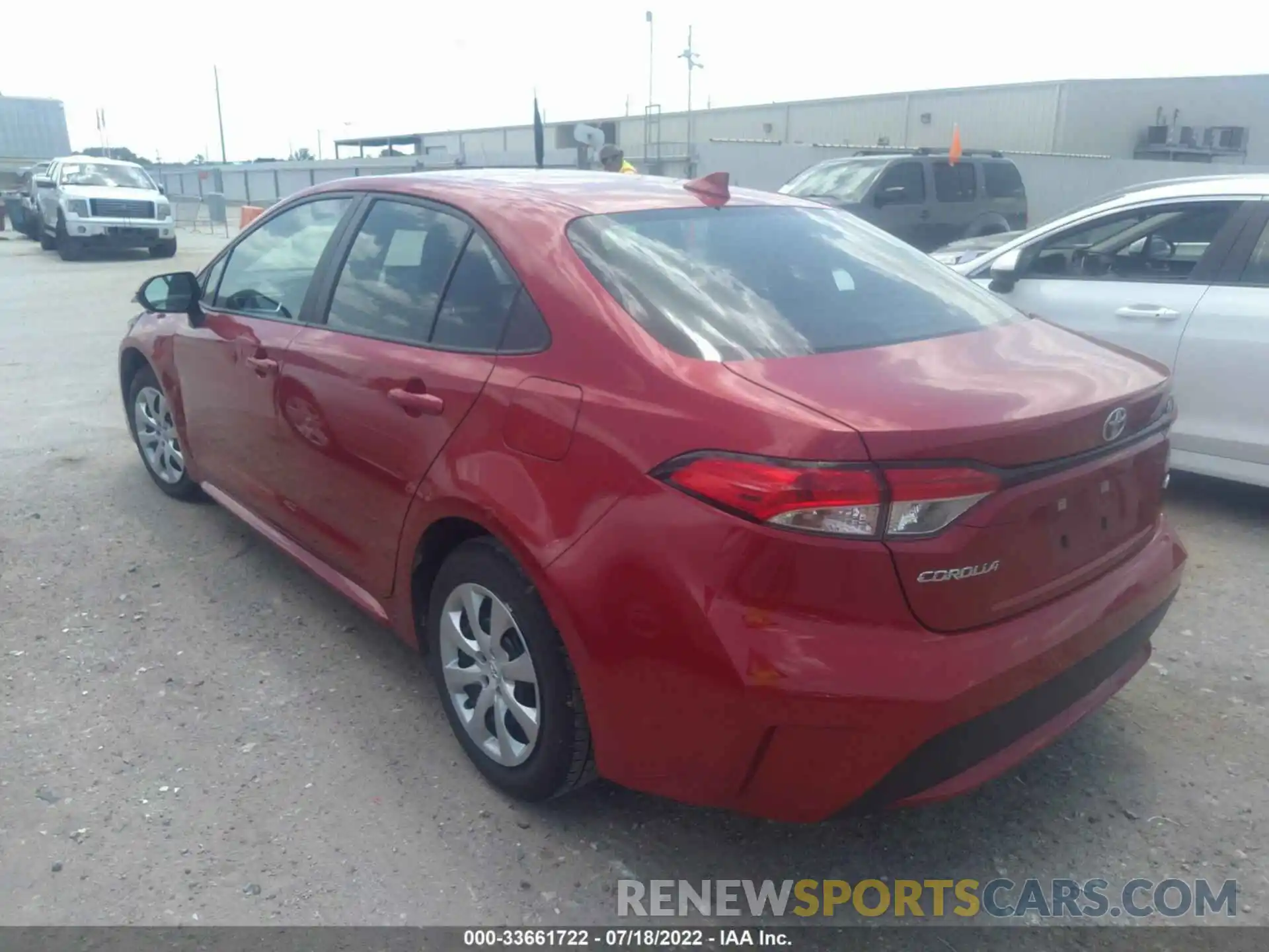 3 Photograph of a damaged car 5YFEPMAE6MP184164 TOYOTA COROLLA 2021