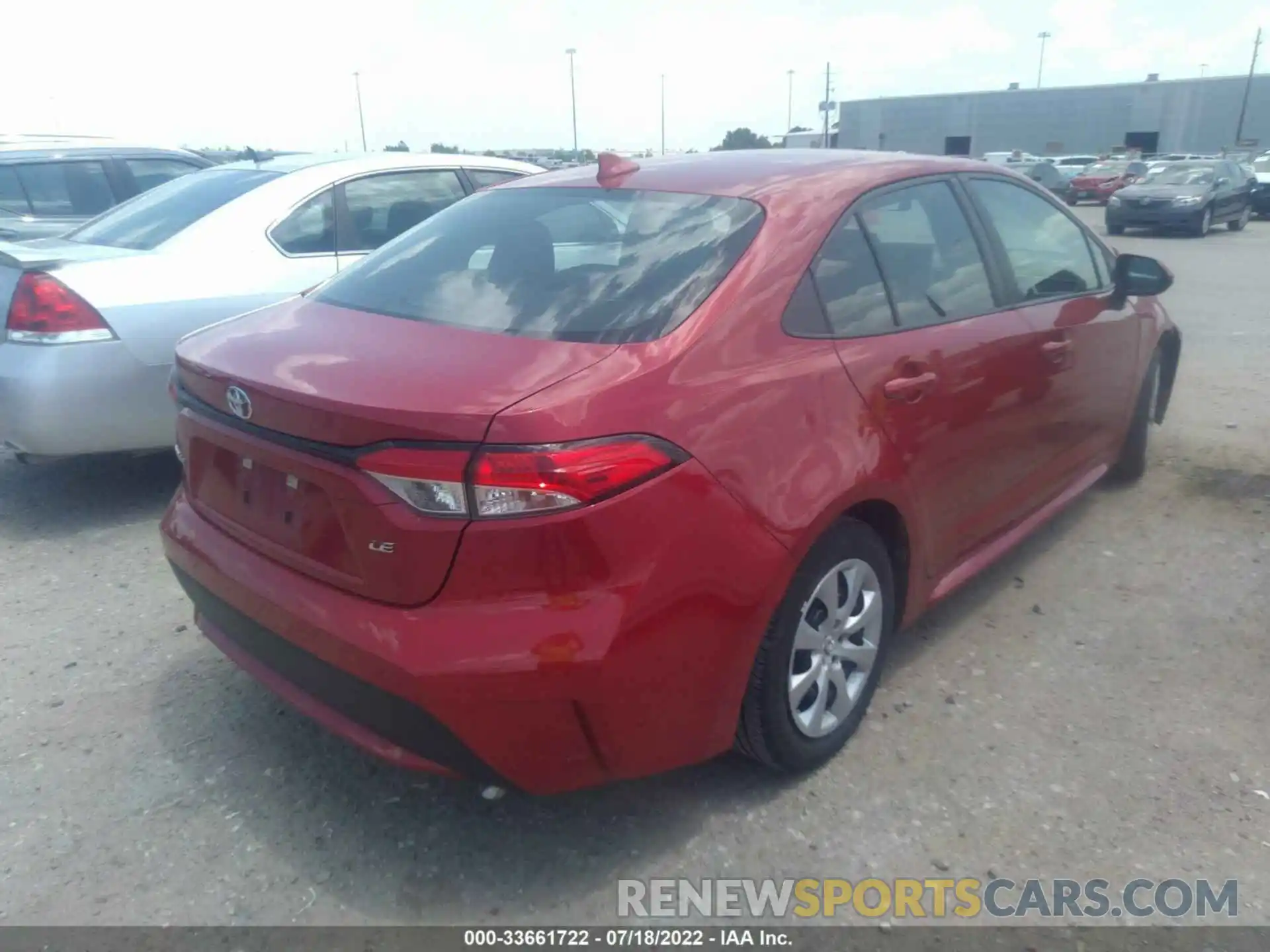 4 Photograph of a damaged car 5YFEPMAE6MP184164 TOYOTA COROLLA 2021