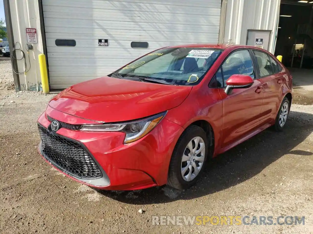 2 Photograph of a damaged car 5YFEPMAE6MP184231 TOYOTA COROLLA 2021