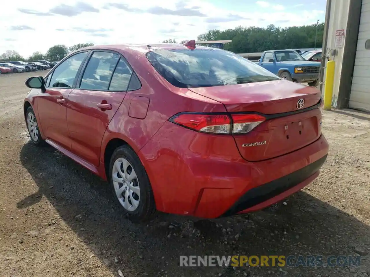 3 Photograph of a damaged car 5YFEPMAE6MP184231 TOYOTA COROLLA 2021