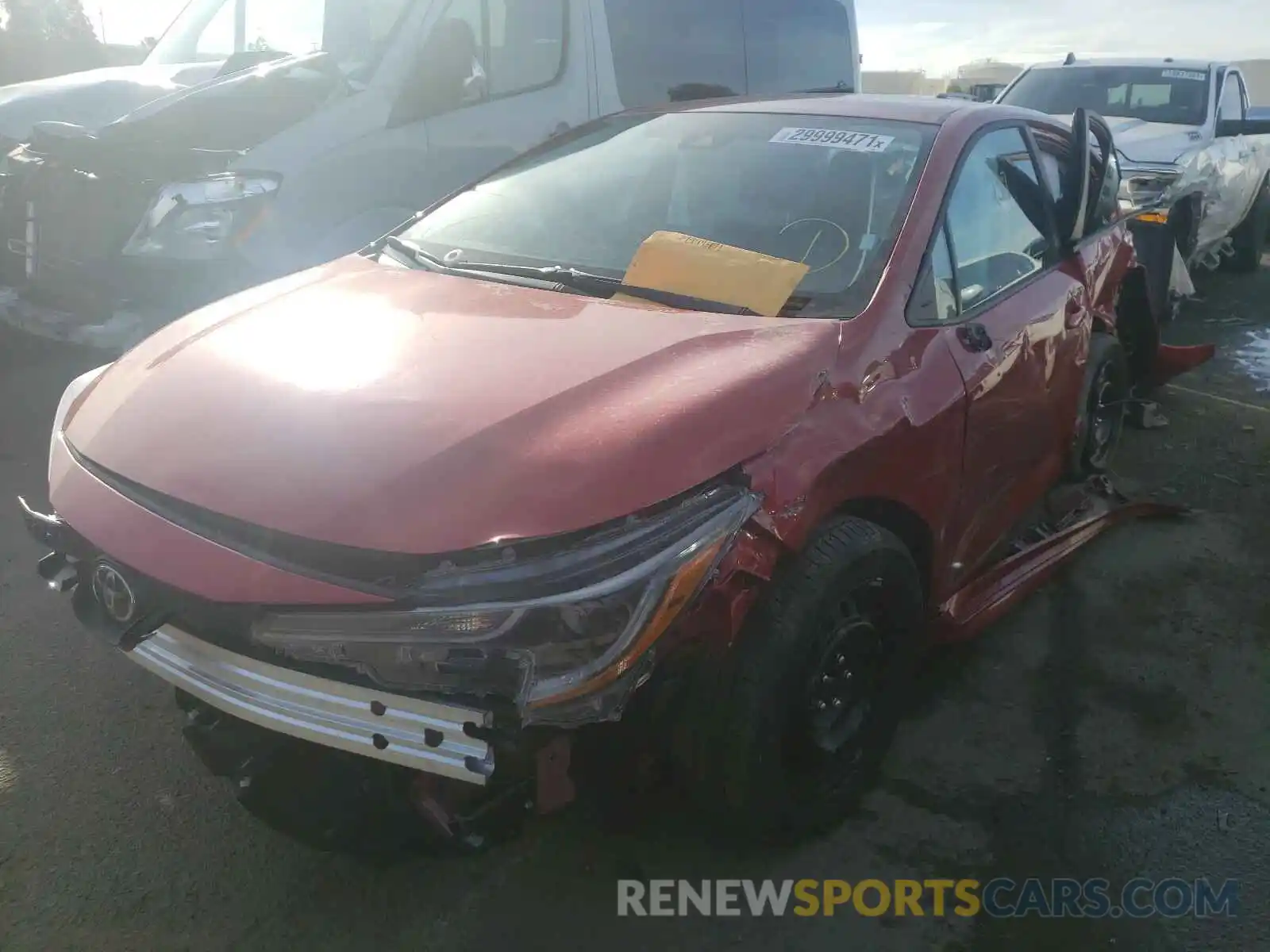 2 Photograph of a damaged car 5YFEPMAE6MP184407 TOYOTA COROLLA 2021