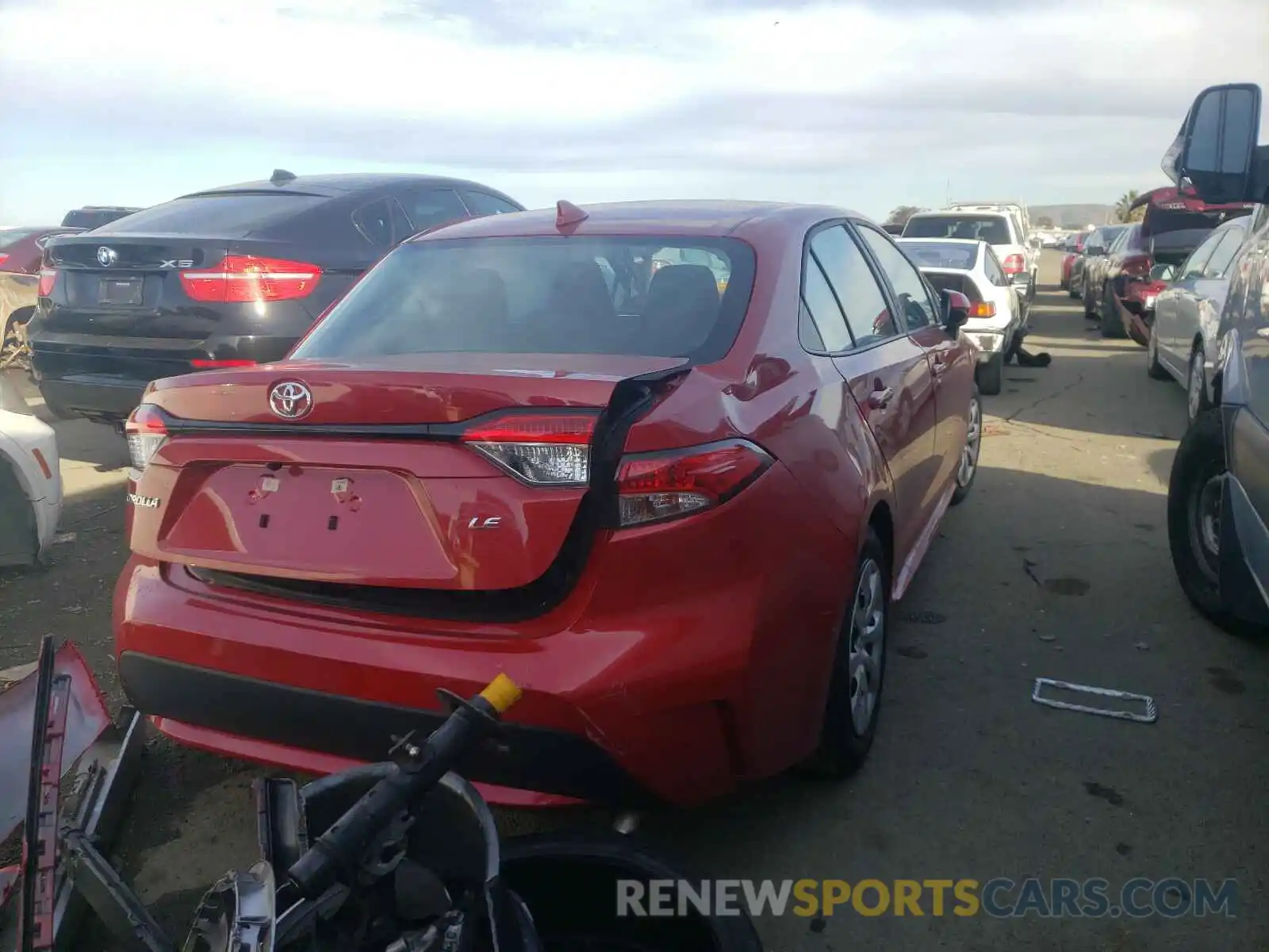 4 Photograph of a damaged car 5YFEPMAE6MP184407 TOYOTA COROLLA 2021