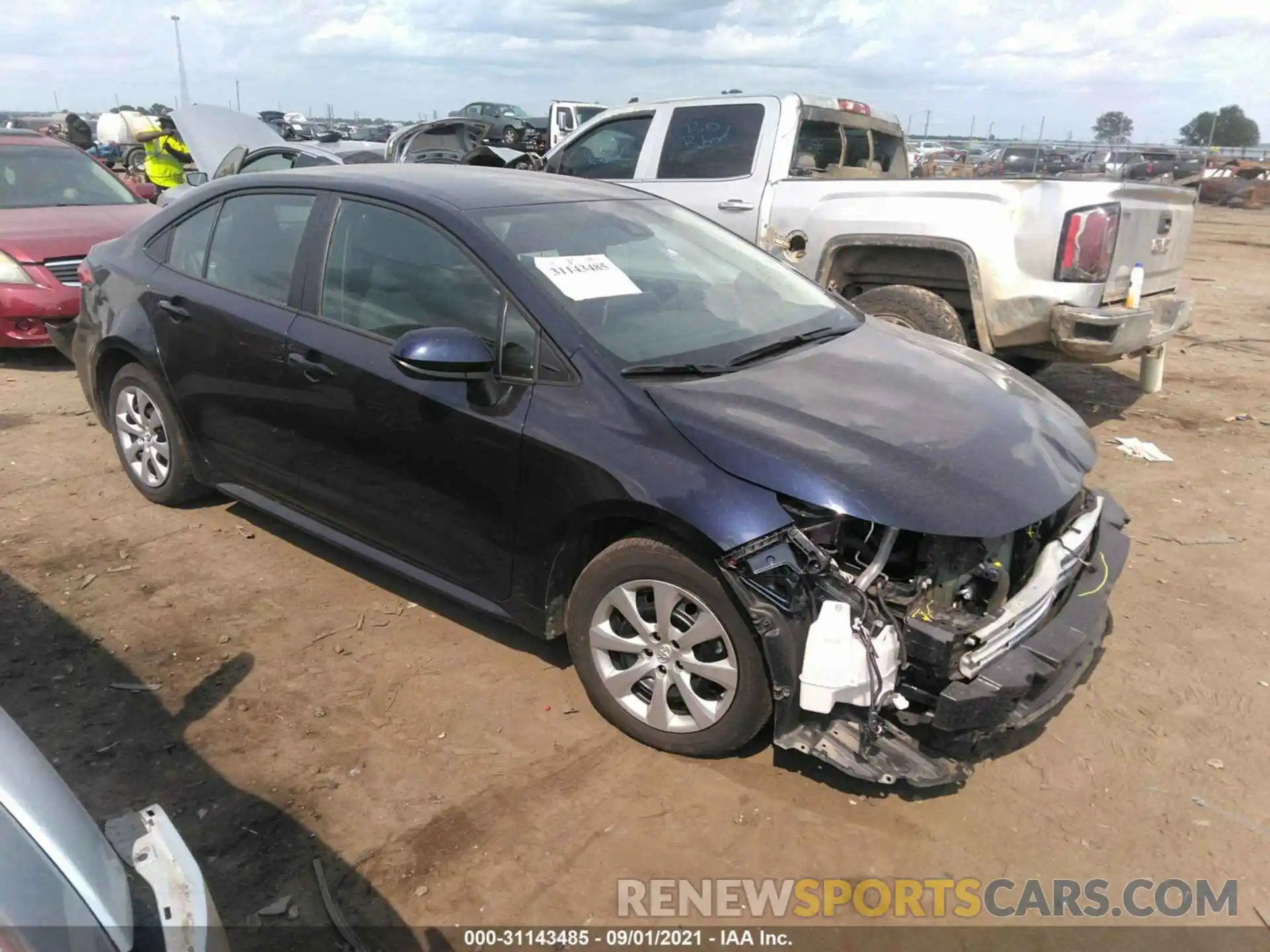 1 Photograph of a damaged car 5YFEPMAE6MP184410 TOYOTA COROLLA 2021