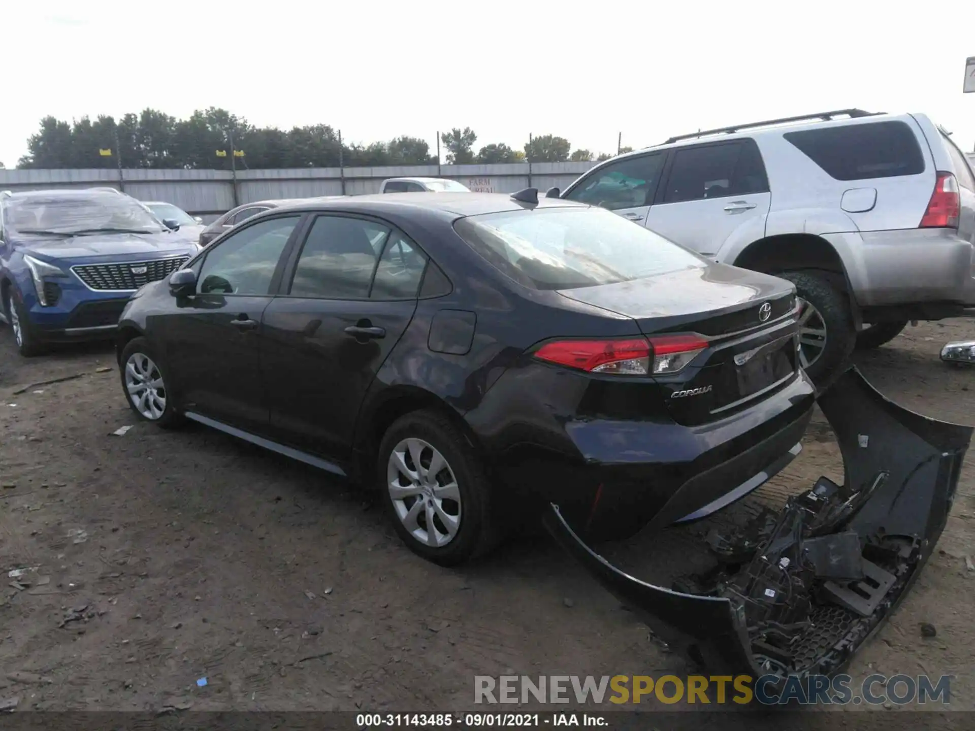 3 Photograph of a damaged car 5YFEPMAE6MP184410 TOYOTA COROLLA 2021