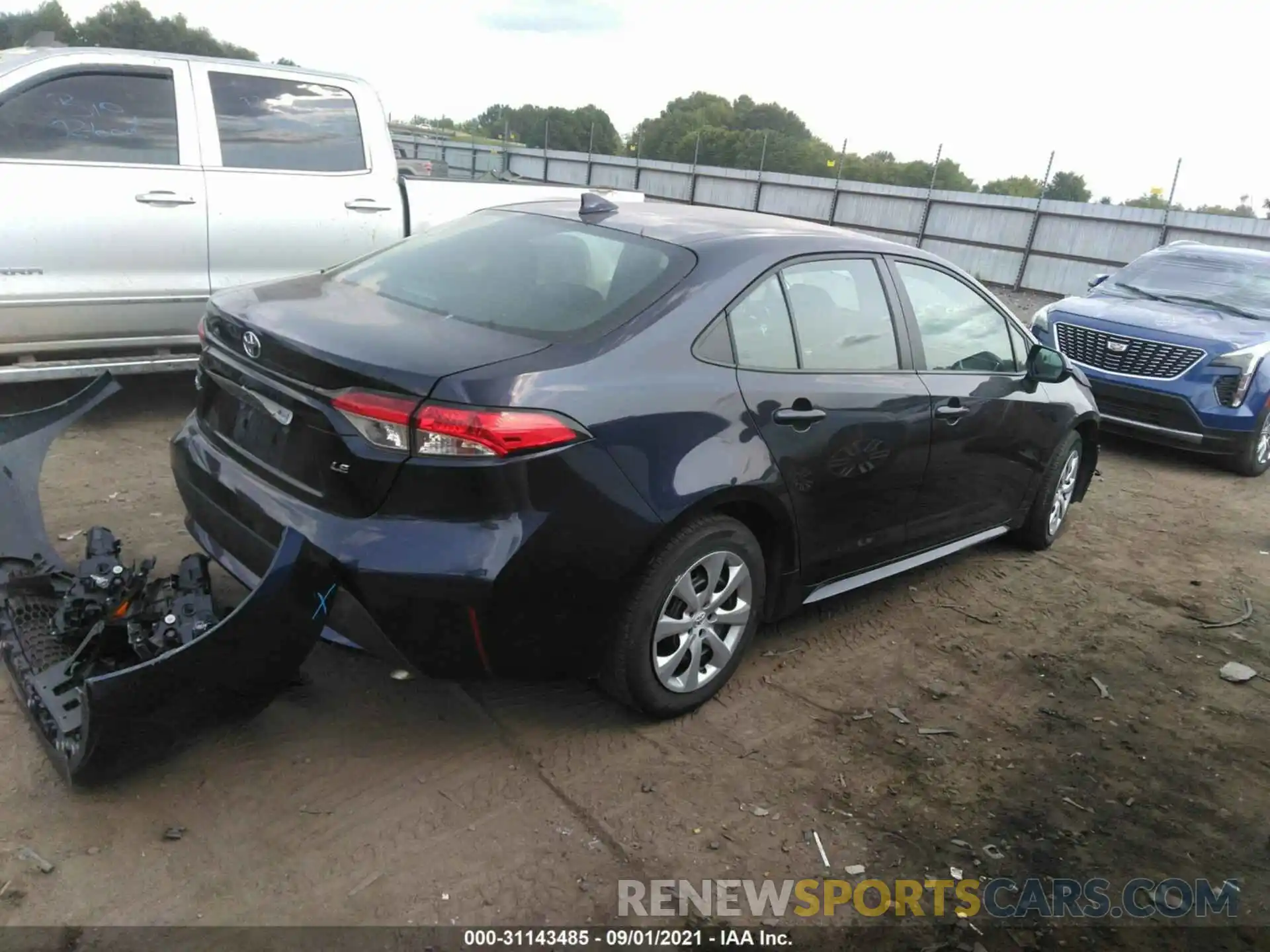 4 Photograph of a damaged car 5YFEPMAE6MP184410 TOYOTA COROLLA 2021