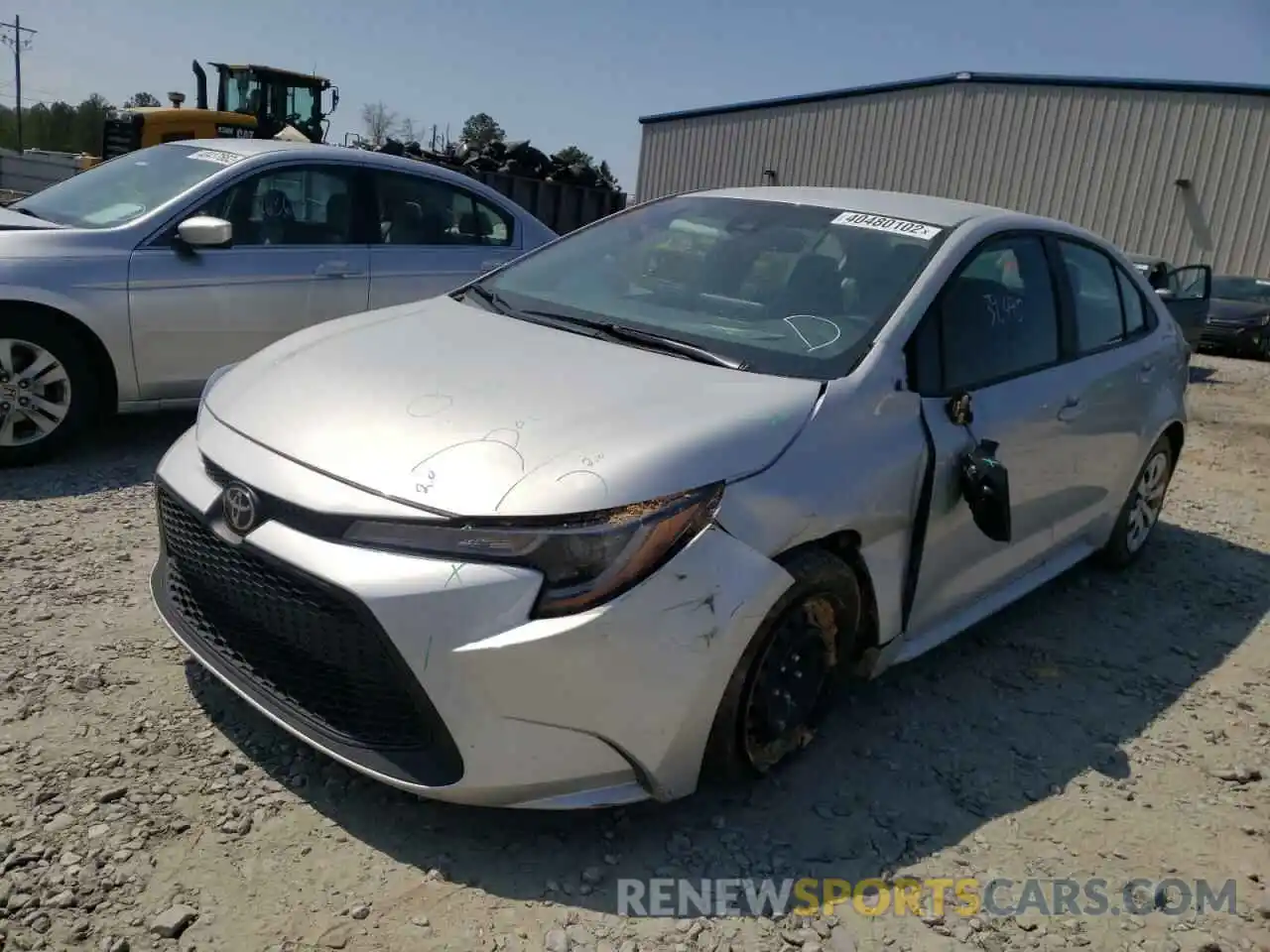 2 Photograph of a damaged car 5YFEPMAE6MP184973 TOYOTA COROLLA 2021