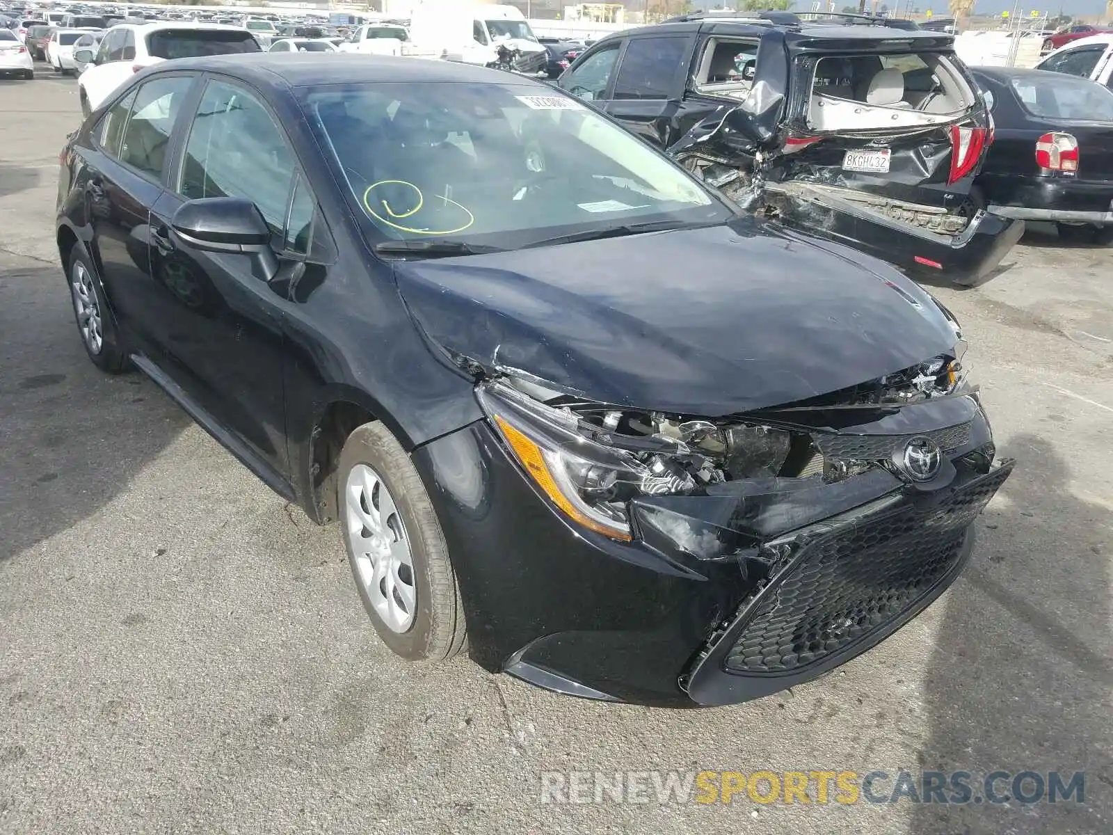 1 Photograph of a damaged car 5YFEPMAE6MP185041 TOYOTA COROLLA 2021