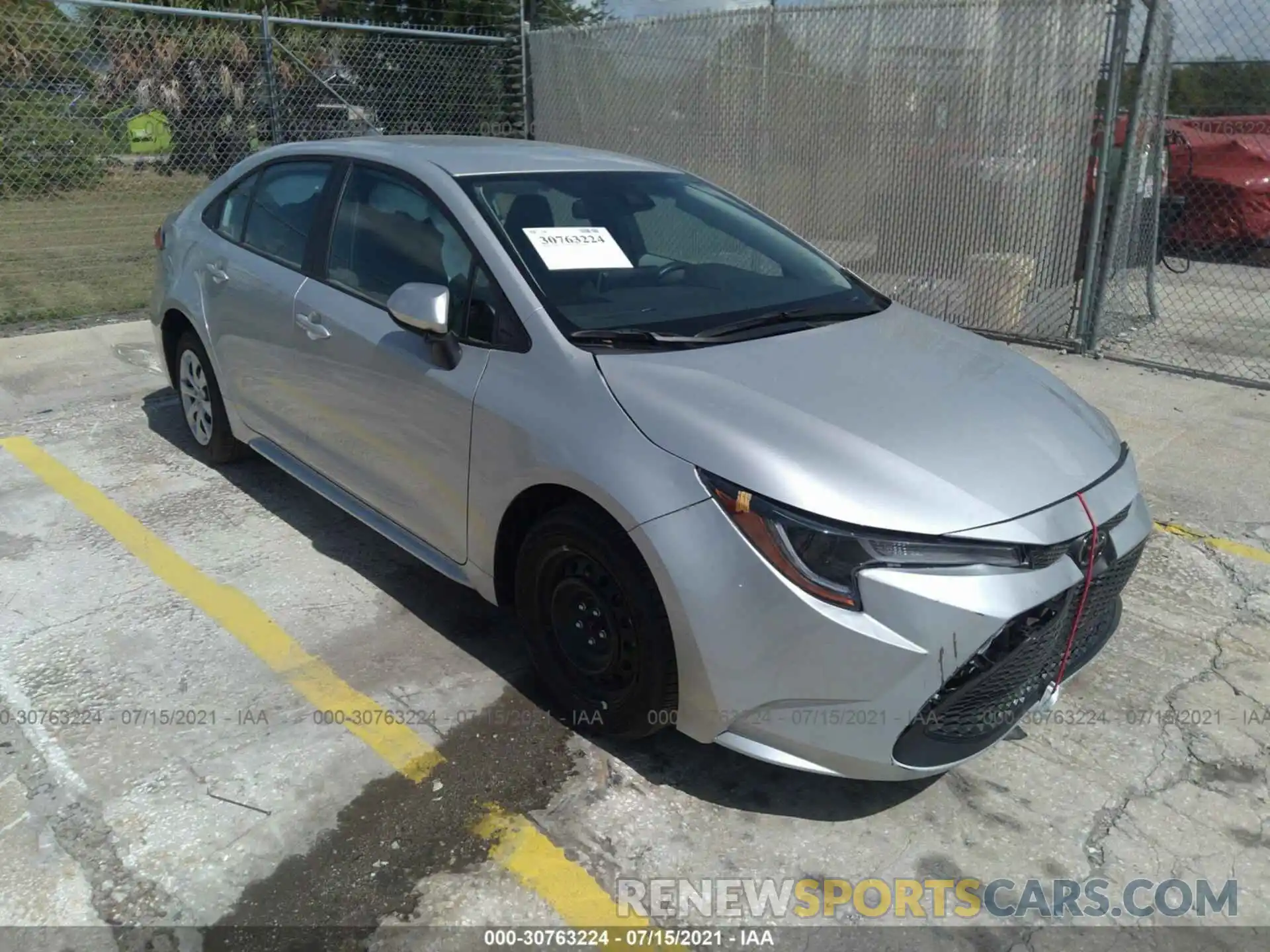 1 Photograph of a damaged car 5YFEPMAE6MP185671 TOYOTA COROLLA 2021