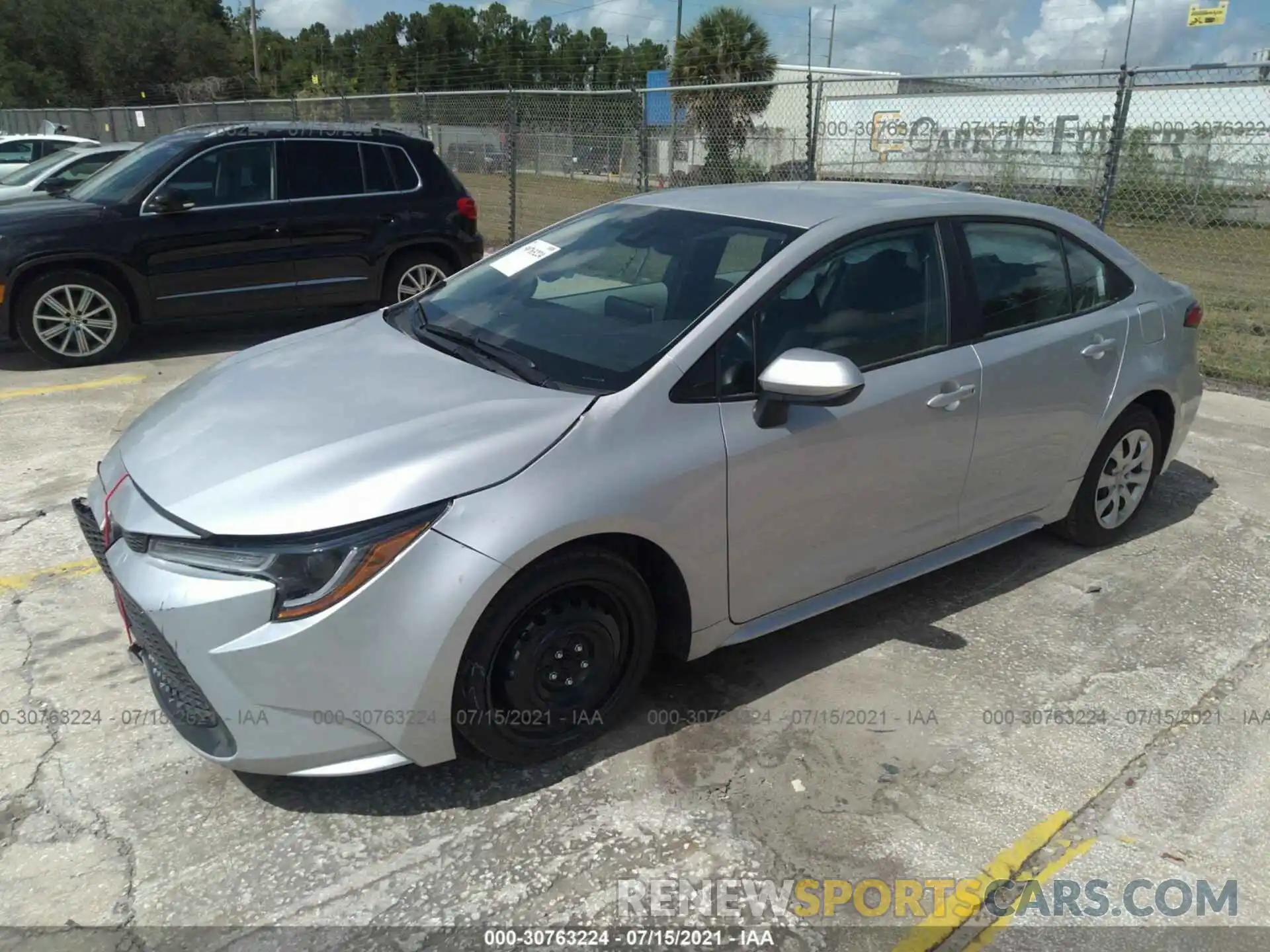 2 Photograph of a damaged car 5YFEPMAE6MP185671 TOYOTA COROLLA 2021