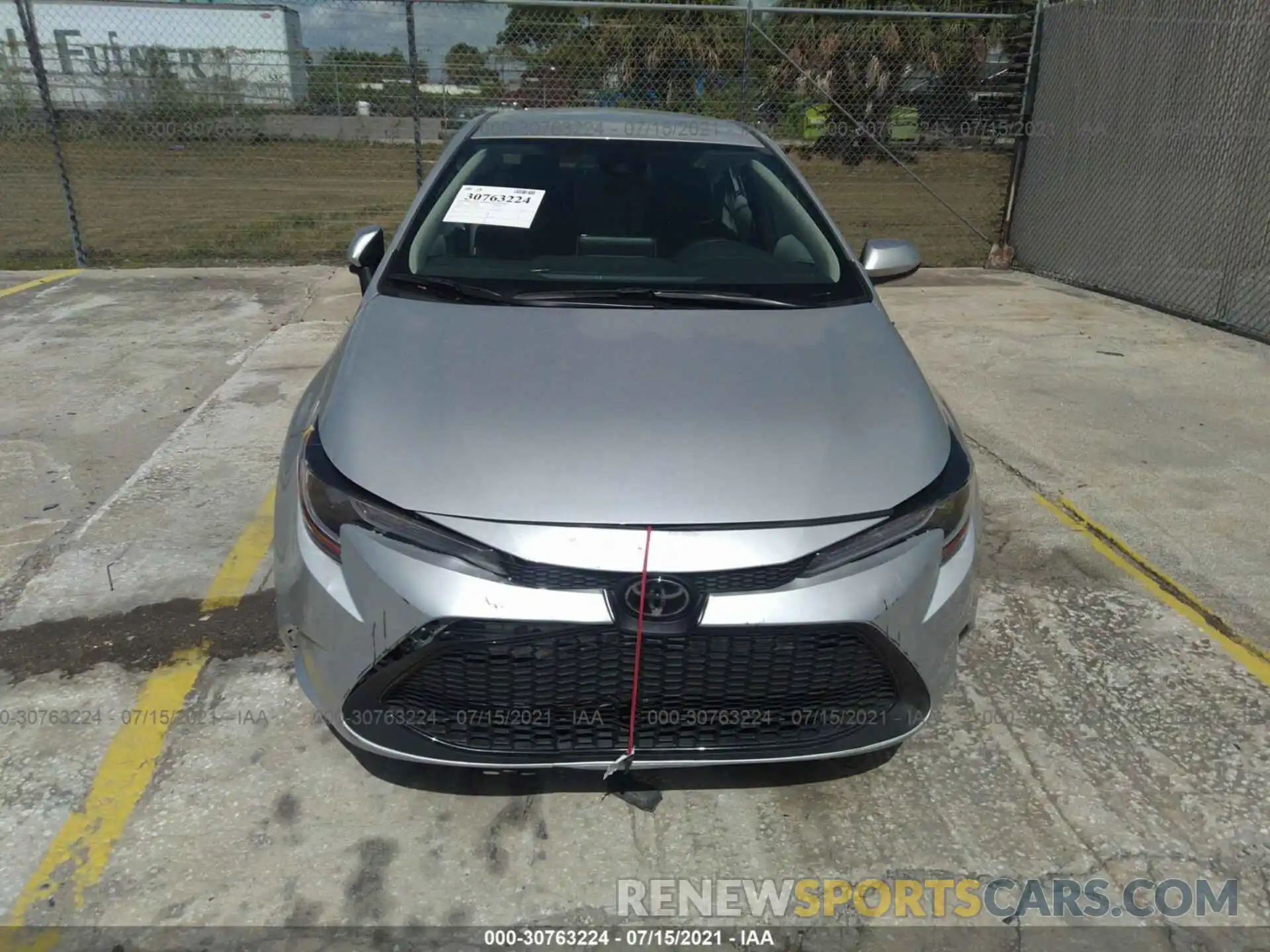 6 Photograph of a damaged car 5YFEPMAE6MP185671 TOYOTA COROLLA 2021