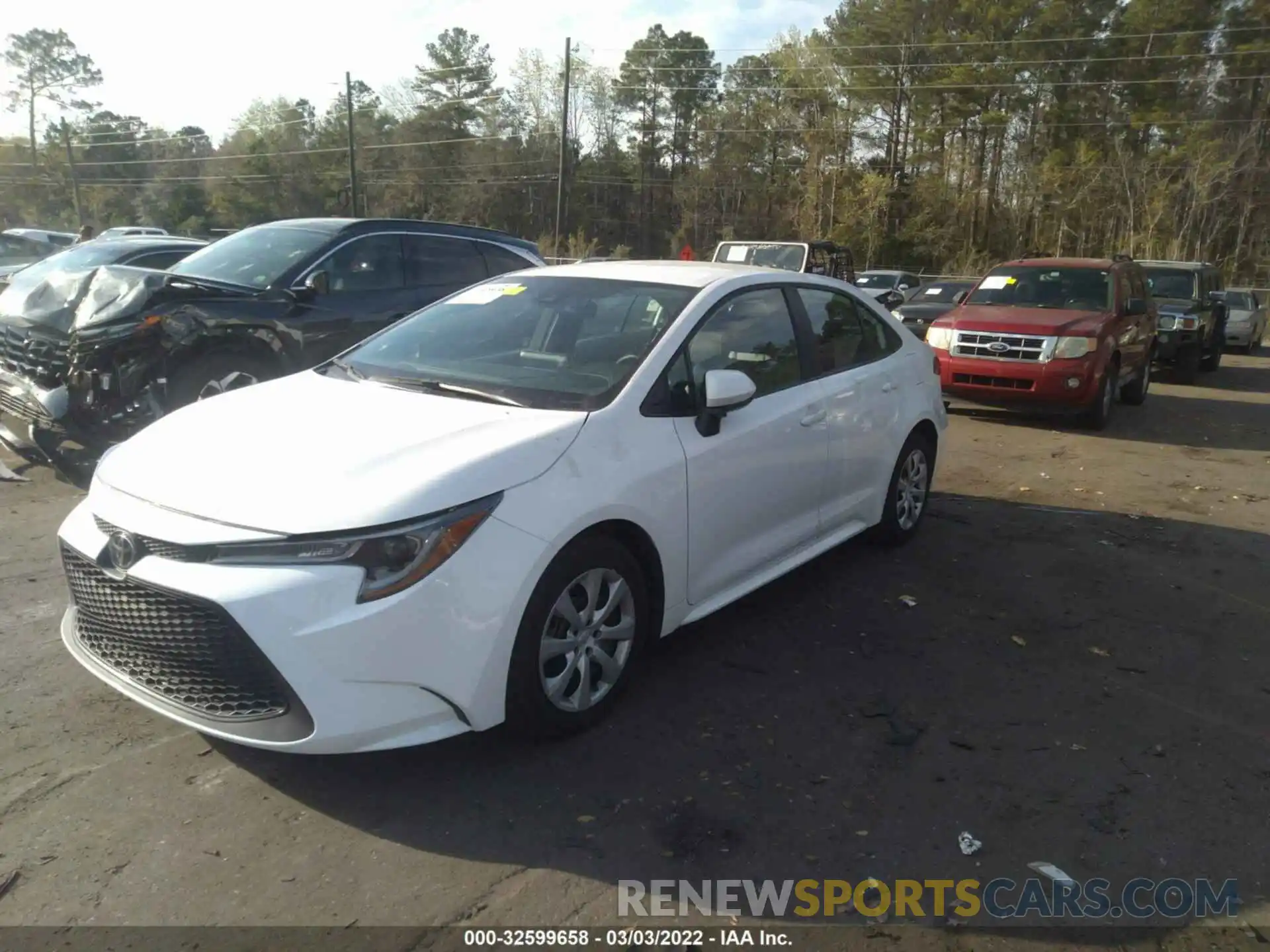 2 Photograph of a damaged car 5YFEPMAE6MP186528 TOYOTA COROLLA 2021