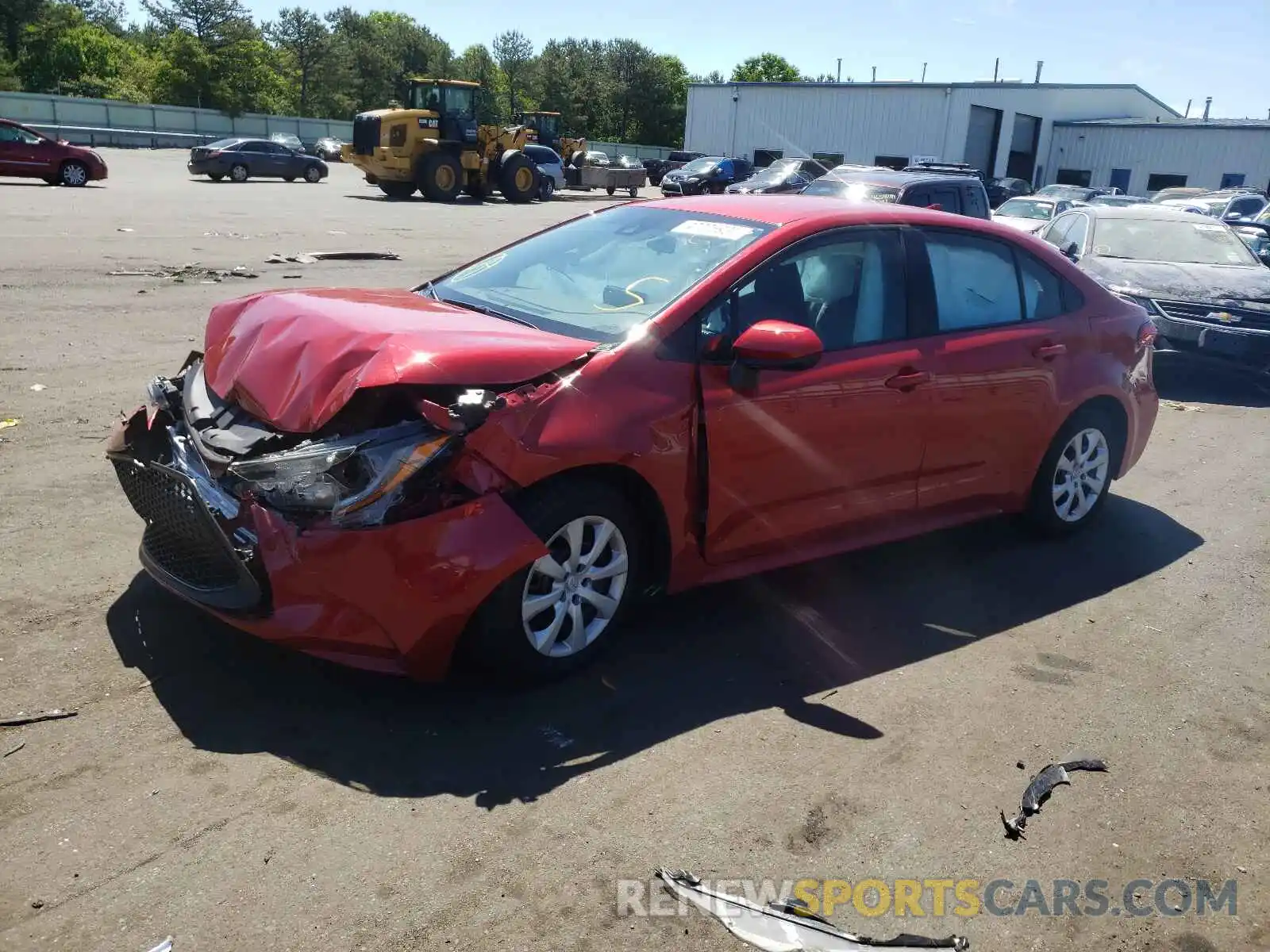 2 Photograph of a damaged car 5YFEPMAE6MP187663 TOYOTA COROLLA 2021