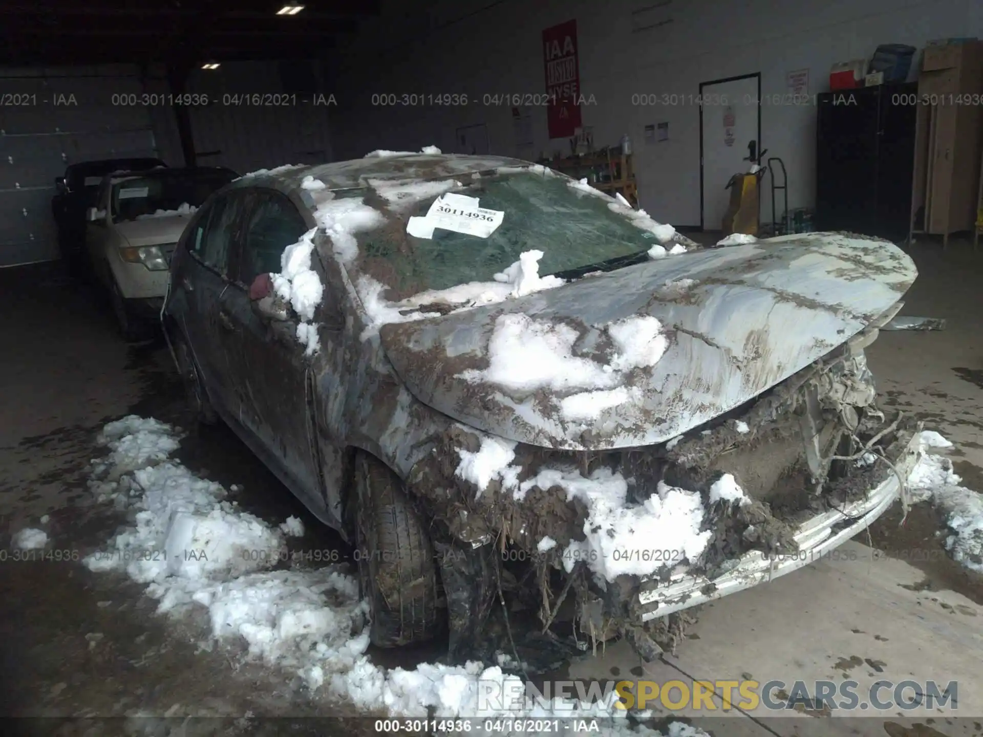 1 Photograph of a damaged car 5YFEPMAE6MP187968 TOYOTA COROLLA 2021