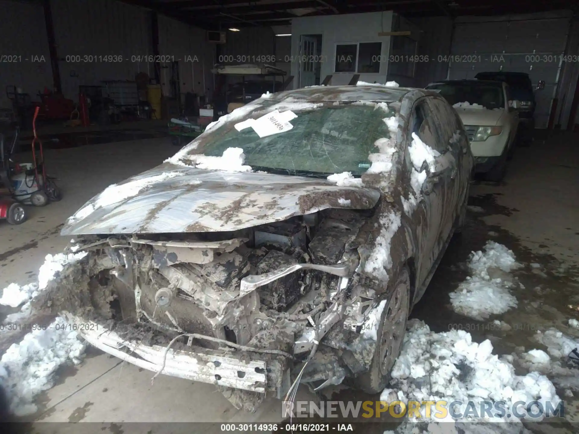 2 Photograph of a damaged car 5YFEPMAE6MP187968 TOYOTA COROLLA 2021