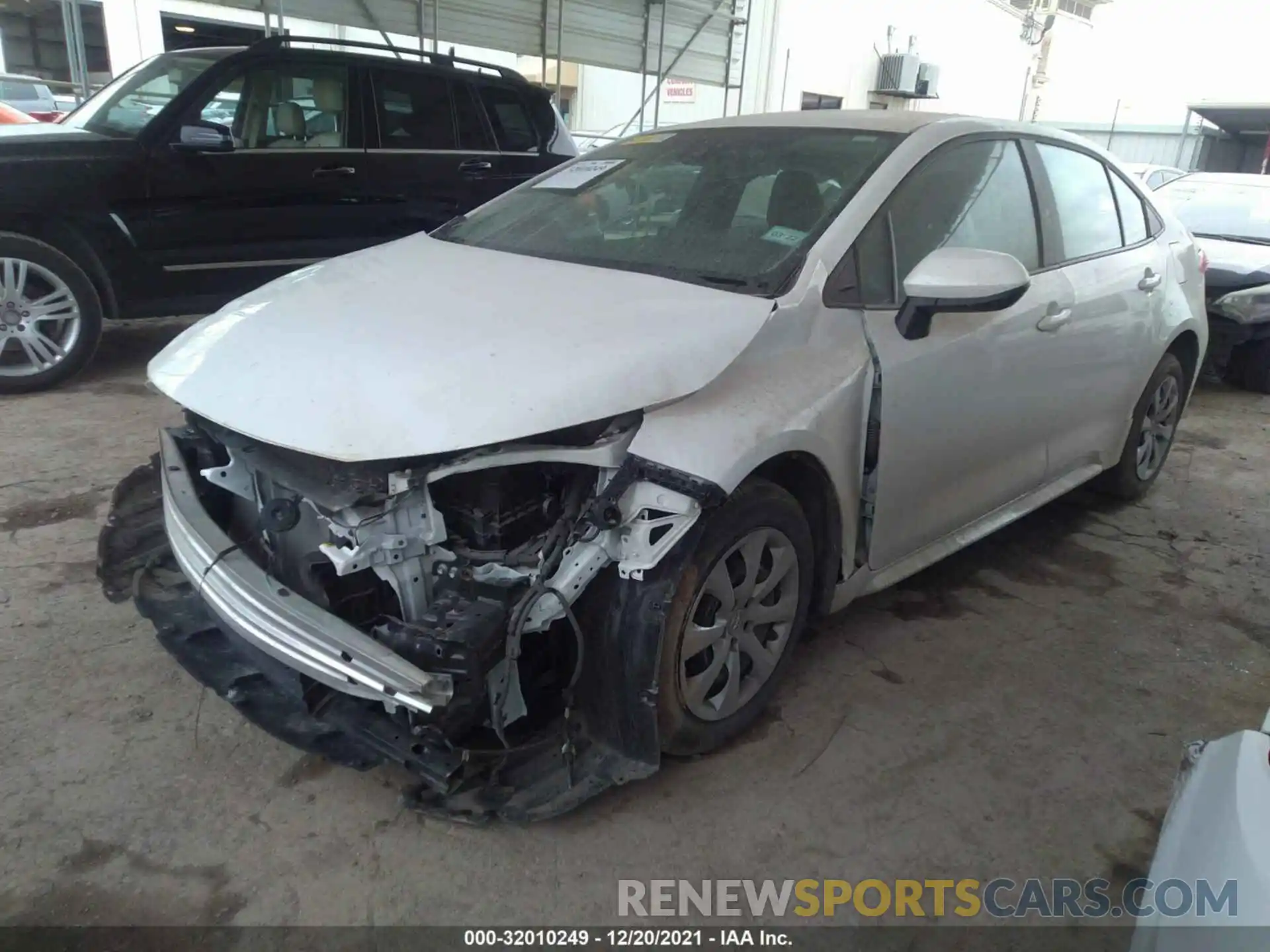 2 Photograph of a damaged car 5YFEPMAE6MP188425 TOYOTA COROLLA 2021