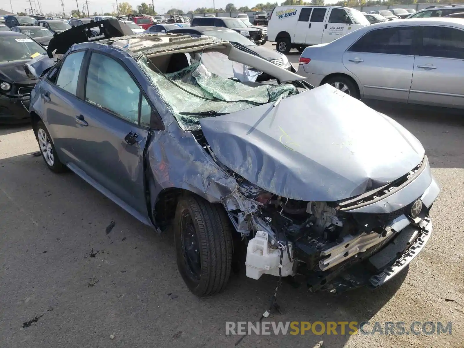 1 Photograph of a damaged car 5YFEPMAE6MP189154 TOYOTA COROLLA 2021