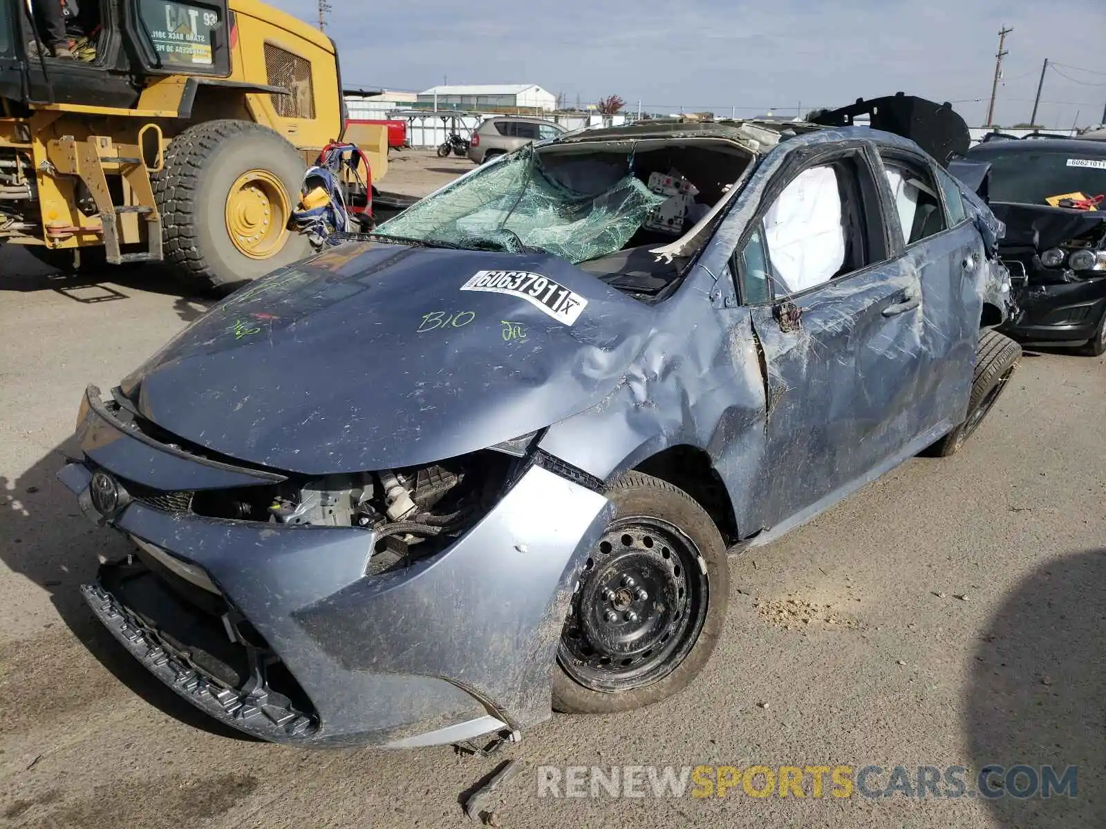 2 Photograph of a damaged car 5YFEPMAE6MP189154 TOYOTA COROLLA 2021