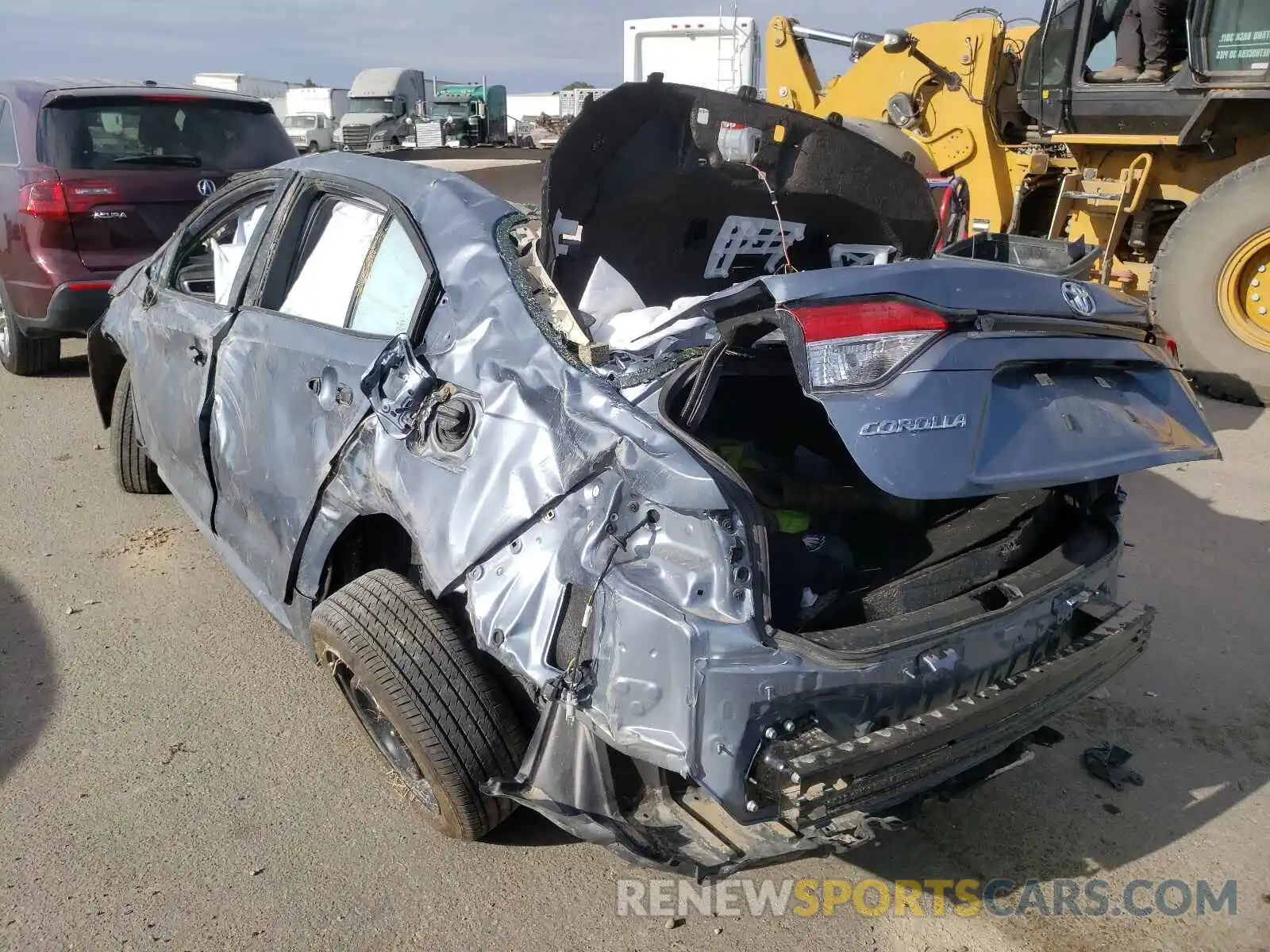 3 Photograph of a damaged car 5YFEPMAE6MP189154 TOYOTA COROLLA 2021