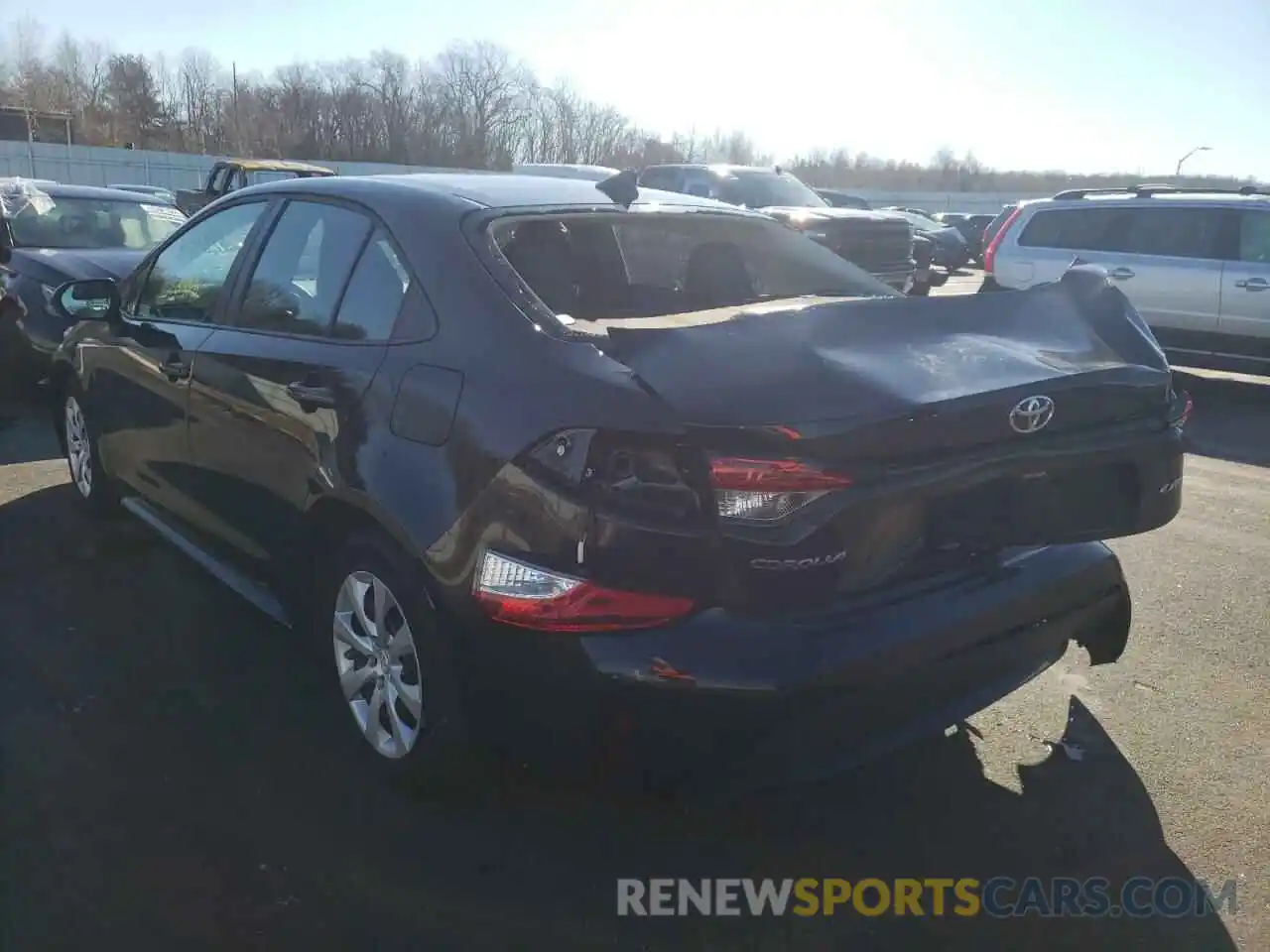 3 Photograph of a damaged car 5YFEPMAE6MP190059 TOYOTA COROLLA 2021