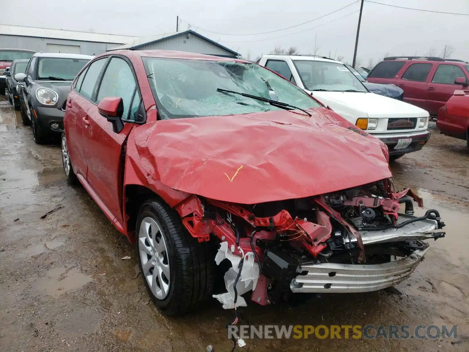 1 Photograph of a damaged car 5YFEPMAE6MP193754 TOYOTA COROLLA 2021