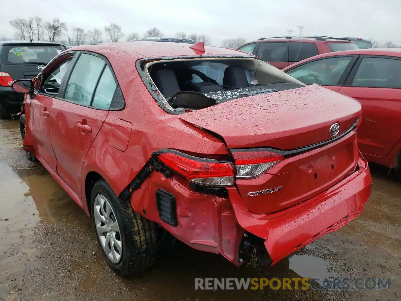 3 Photograph of a damaged car 5YFEPMAE6MP193754 TOYOTA COROLLA 2021