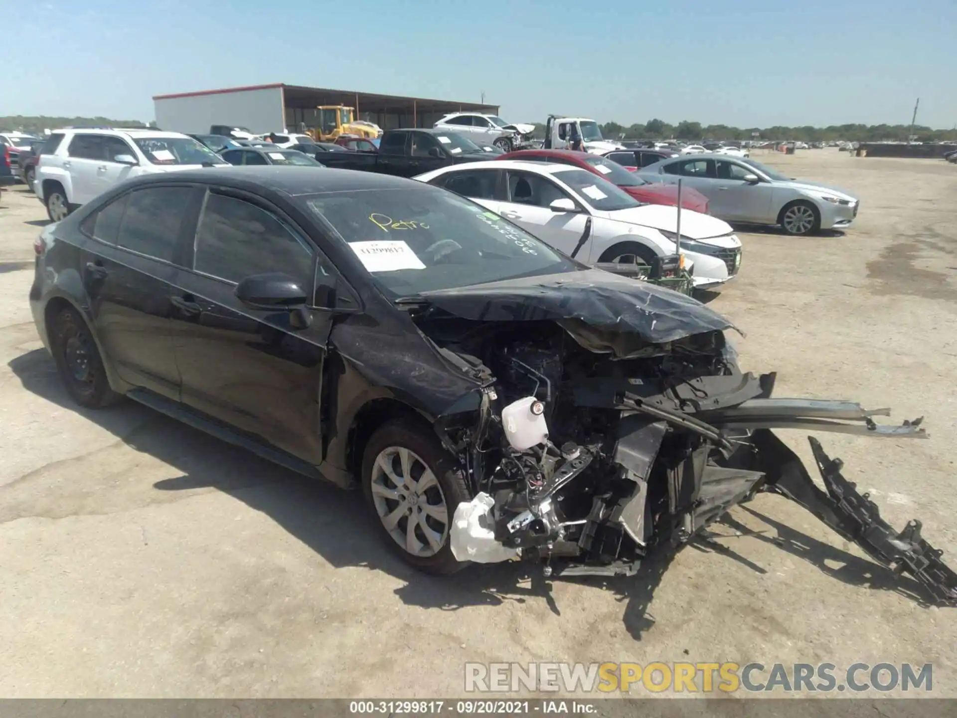 1 Photograph of a damaged car 5YFEPMAE6MP194774 TOYOTA COROLLA 2021