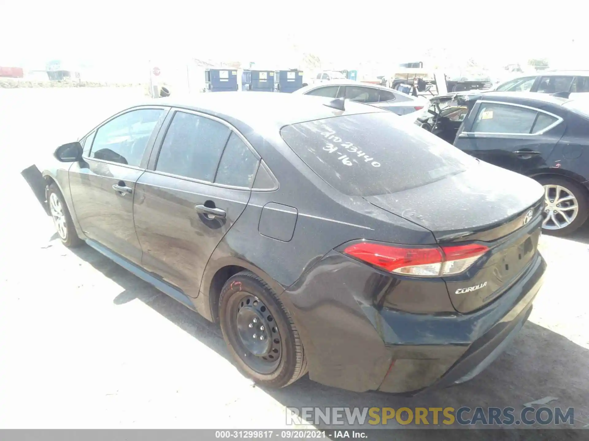 3 Photograph of a damaged car 5YFEPMAE6MP194774 TOYOTA COROLLA 2021