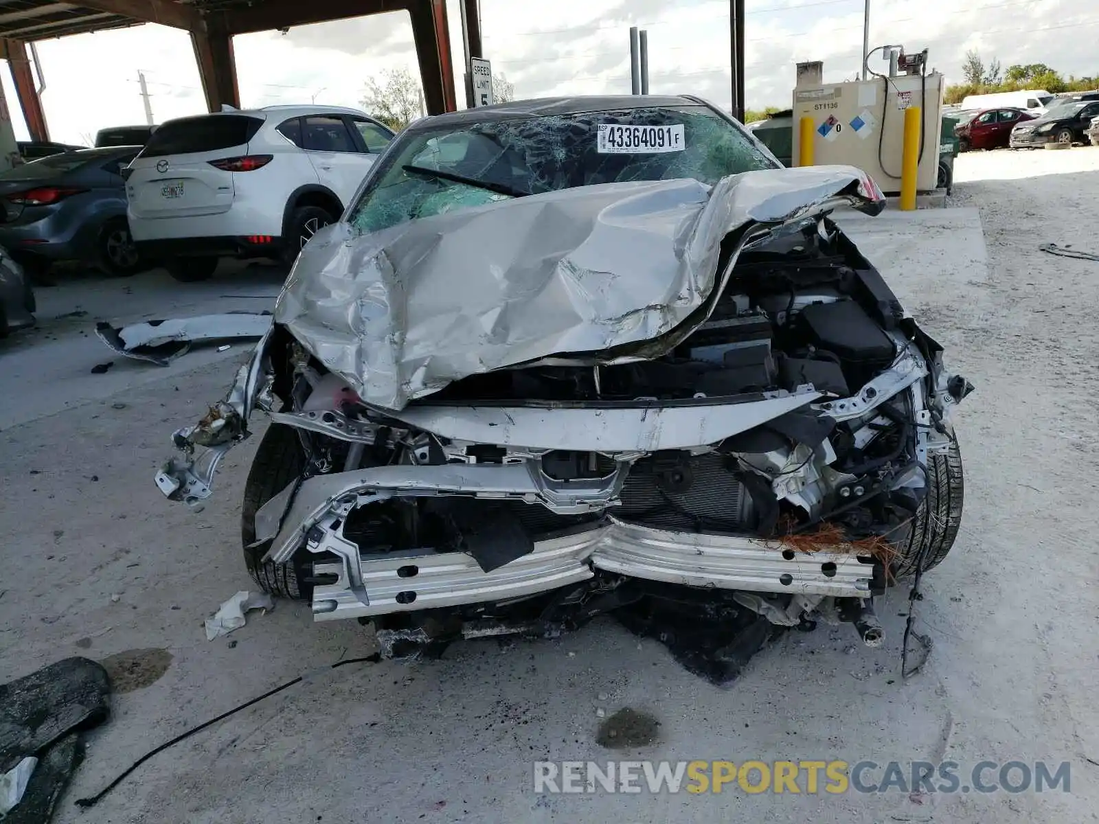 9 Photograph of a damaged car 5YFEPMAE6MP194922 TOYOTA COROLLA 2021