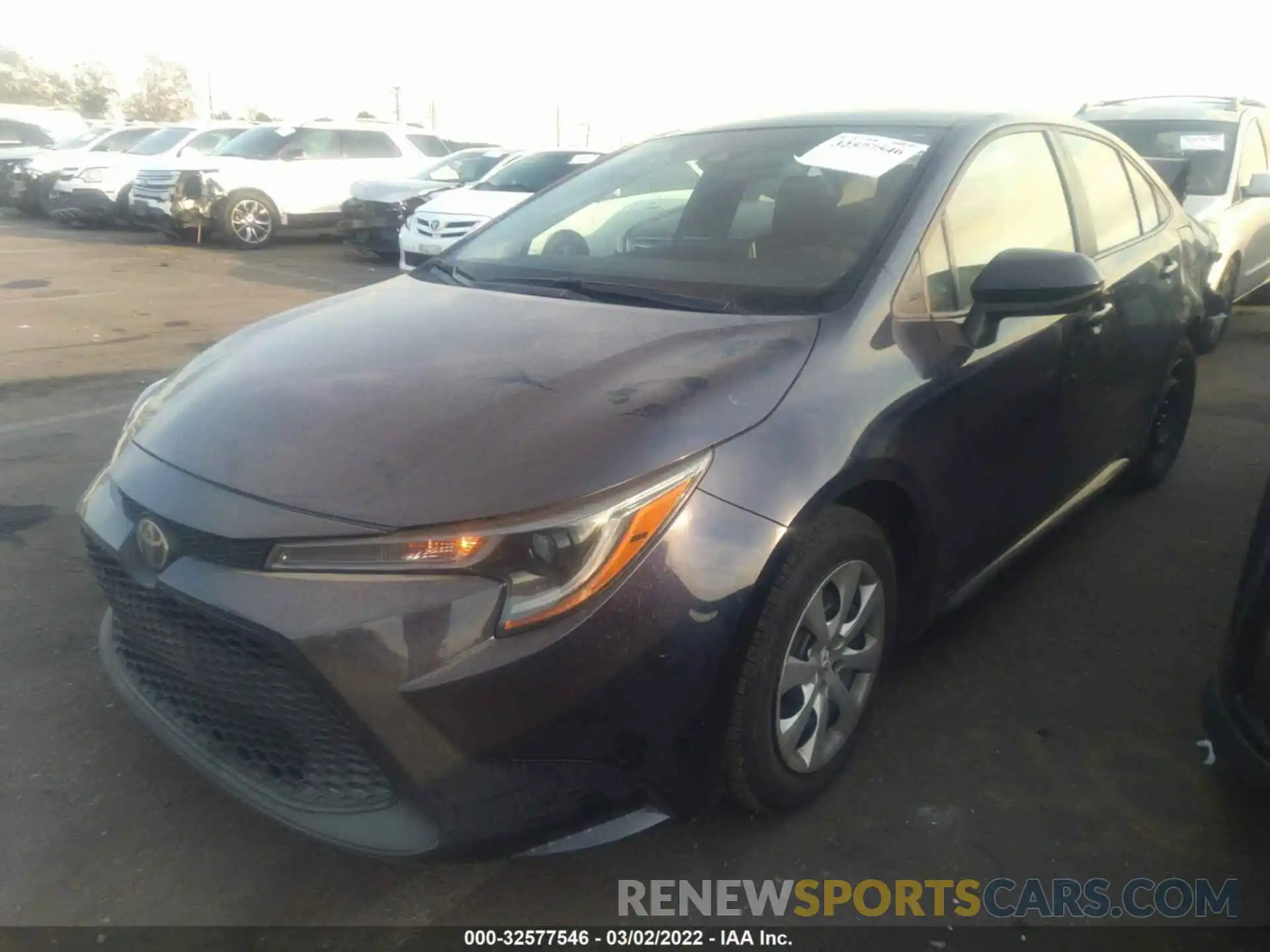 2 Photograph of a damaged car 5YFEPMAE6MP196279 TOYOTA COROLLA 2021