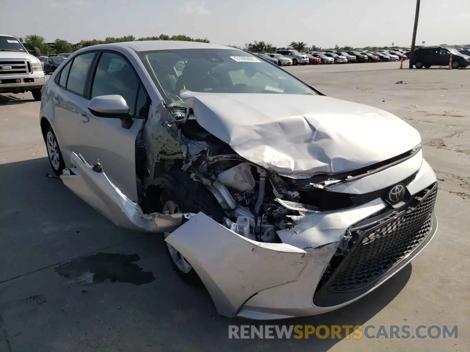 1 Photograph of a damaged car 5YFEPMAE6MP196444 TOYOTA COROLLA 2021