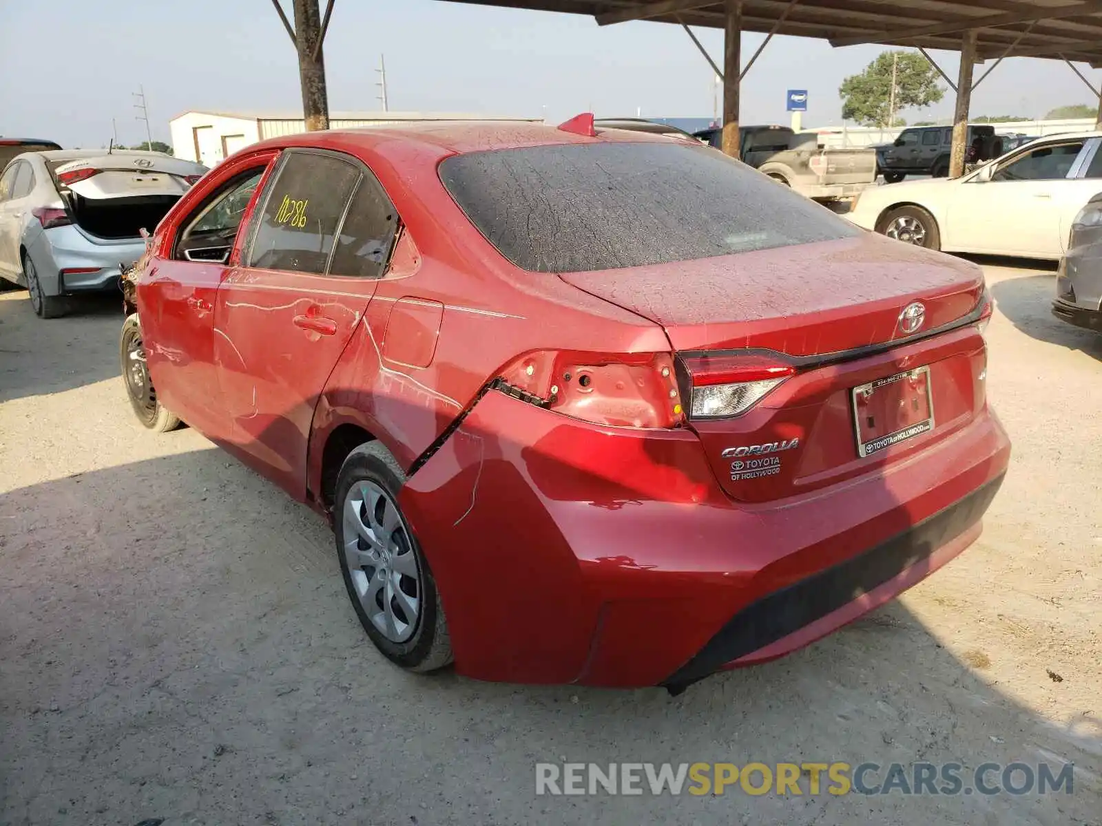 3 Photograph of a damaged car 5YFEPMAE6MP196895 TOYOTA COROLLA 2021