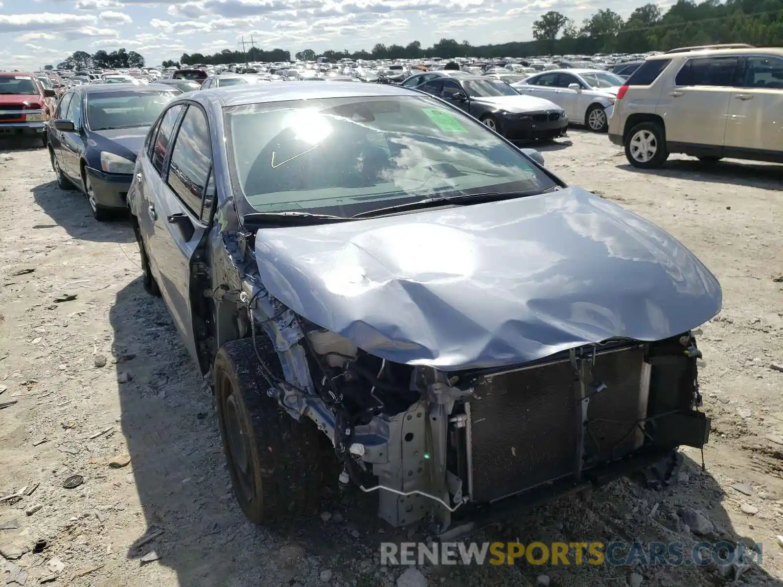 1 Photograph of a damaged car 5YFEPMAE6MP197674 TOYOTA COROLLA 2021