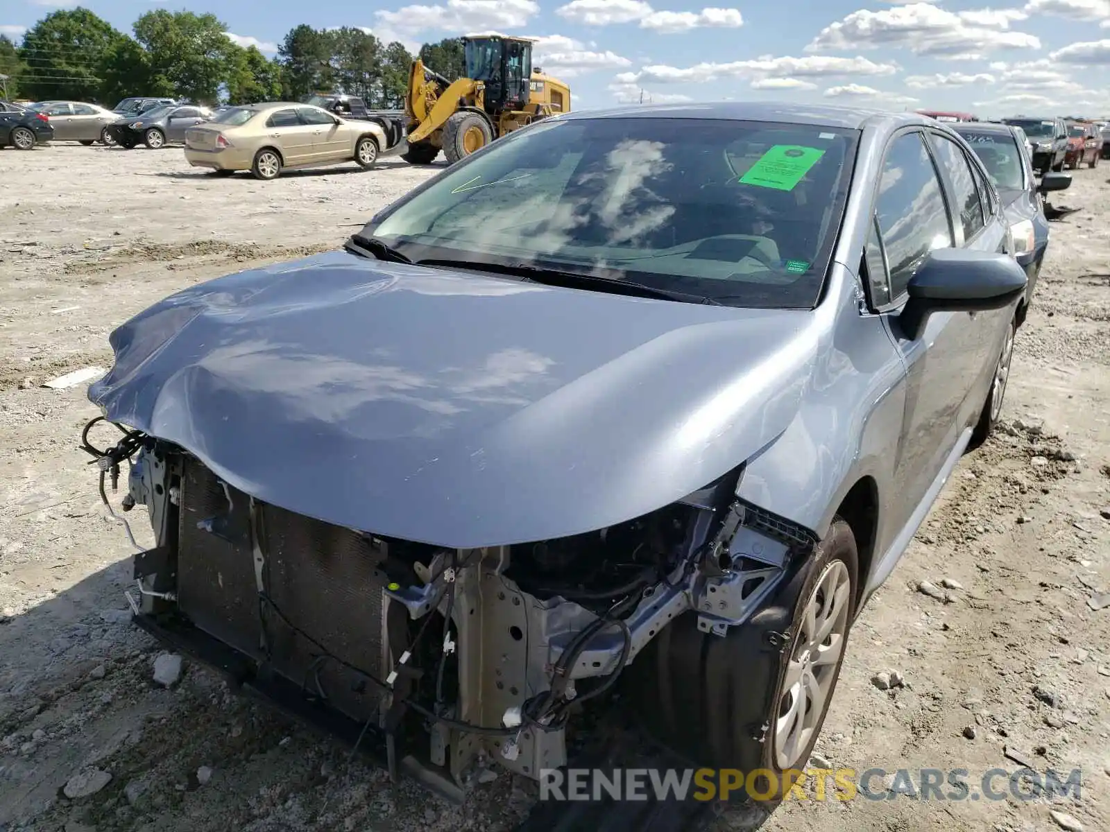 2 Photograph of a damaged car 5YFEPMAE6MP197674 TOYOTA COROLLA 2021