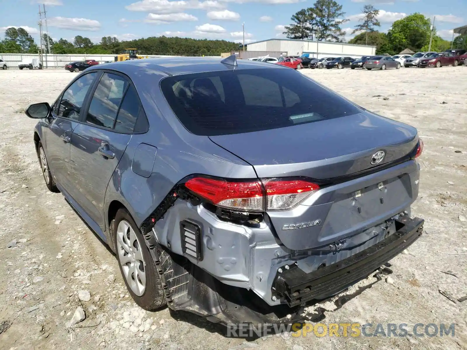 3 Photograph of a damaged car 5YFEPMAE6MP197674 TOYOTA COROLLA 2021