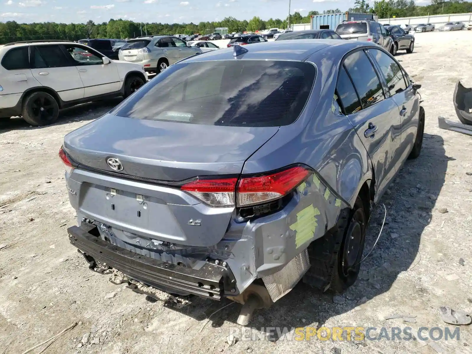 4 Photograph of a damaged car 5YFEPMAE6MP197674 TOYOTA COROLLA 2021