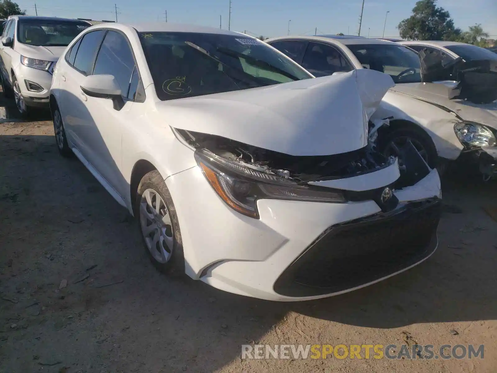 1 Photograph of a damaged car 5YFEPMAE6MP198632 TOYOTA COROLLA 2021