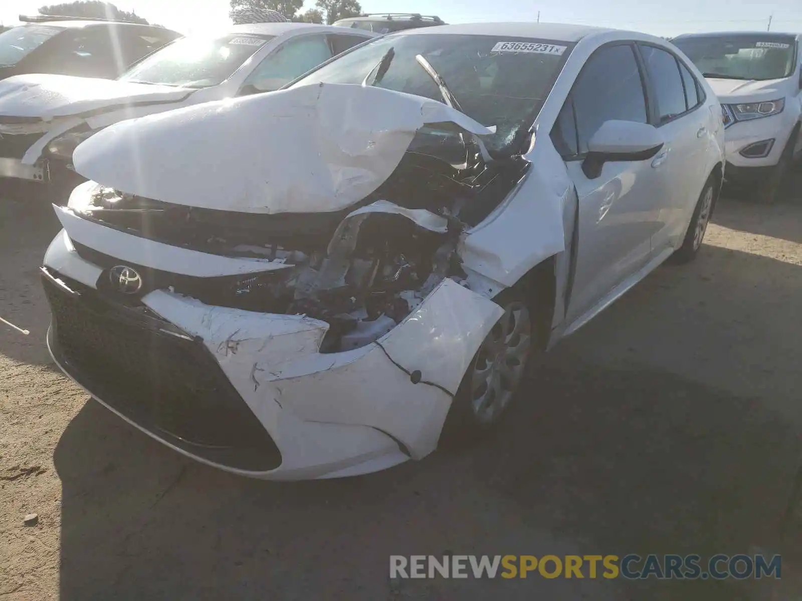 2 Photograph of a damaged car 5YFEPMAE6MP198632 TOYOTA COROLLA 2021