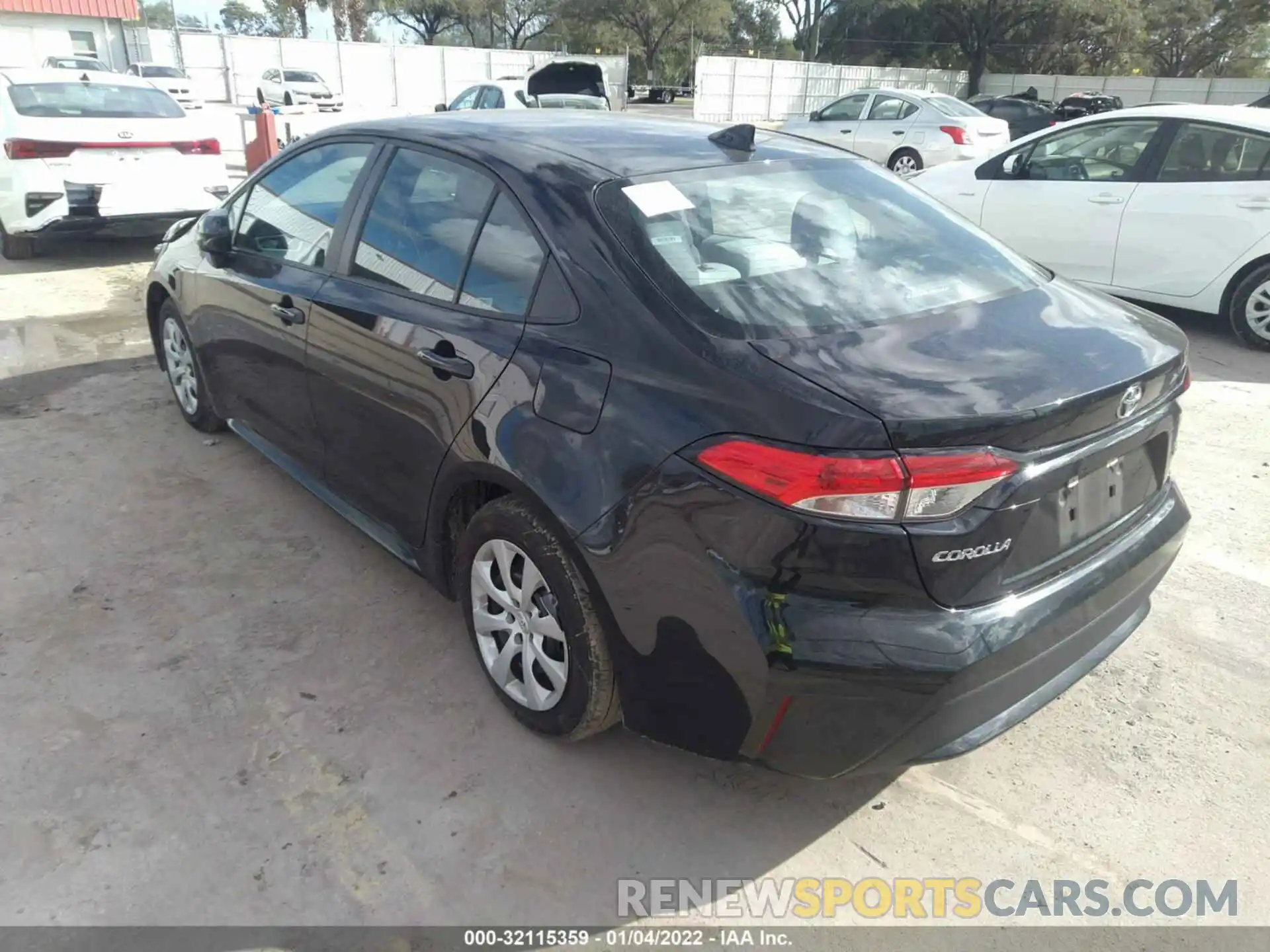 3 Photograph of a damaged car 5YFEPMAE6MP198873 TOYOTA COROLLA 2021