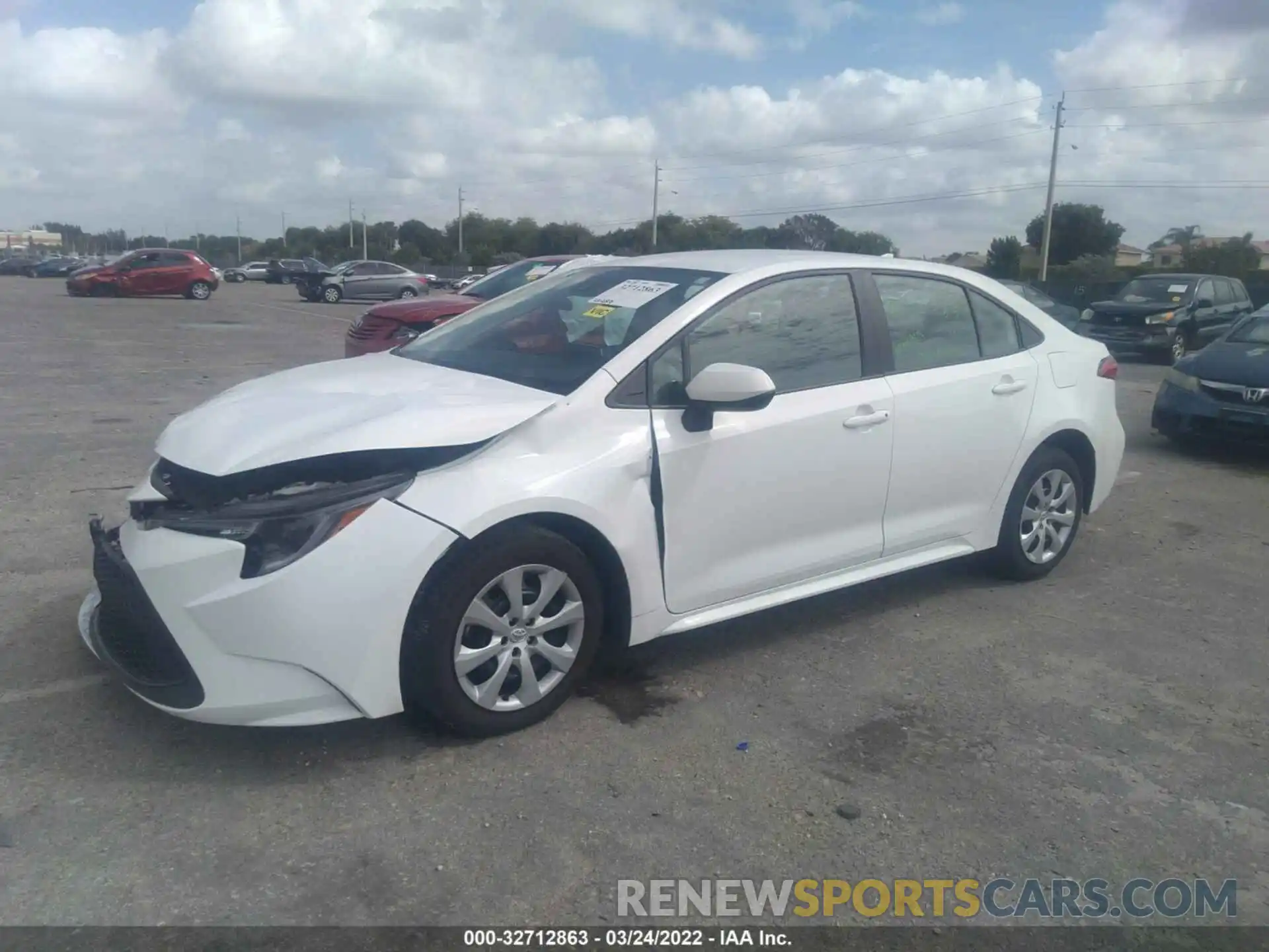 2 Photograph of a damaged car 5YFEPMAE6MP200007 TOYOTA COROLLA 2021