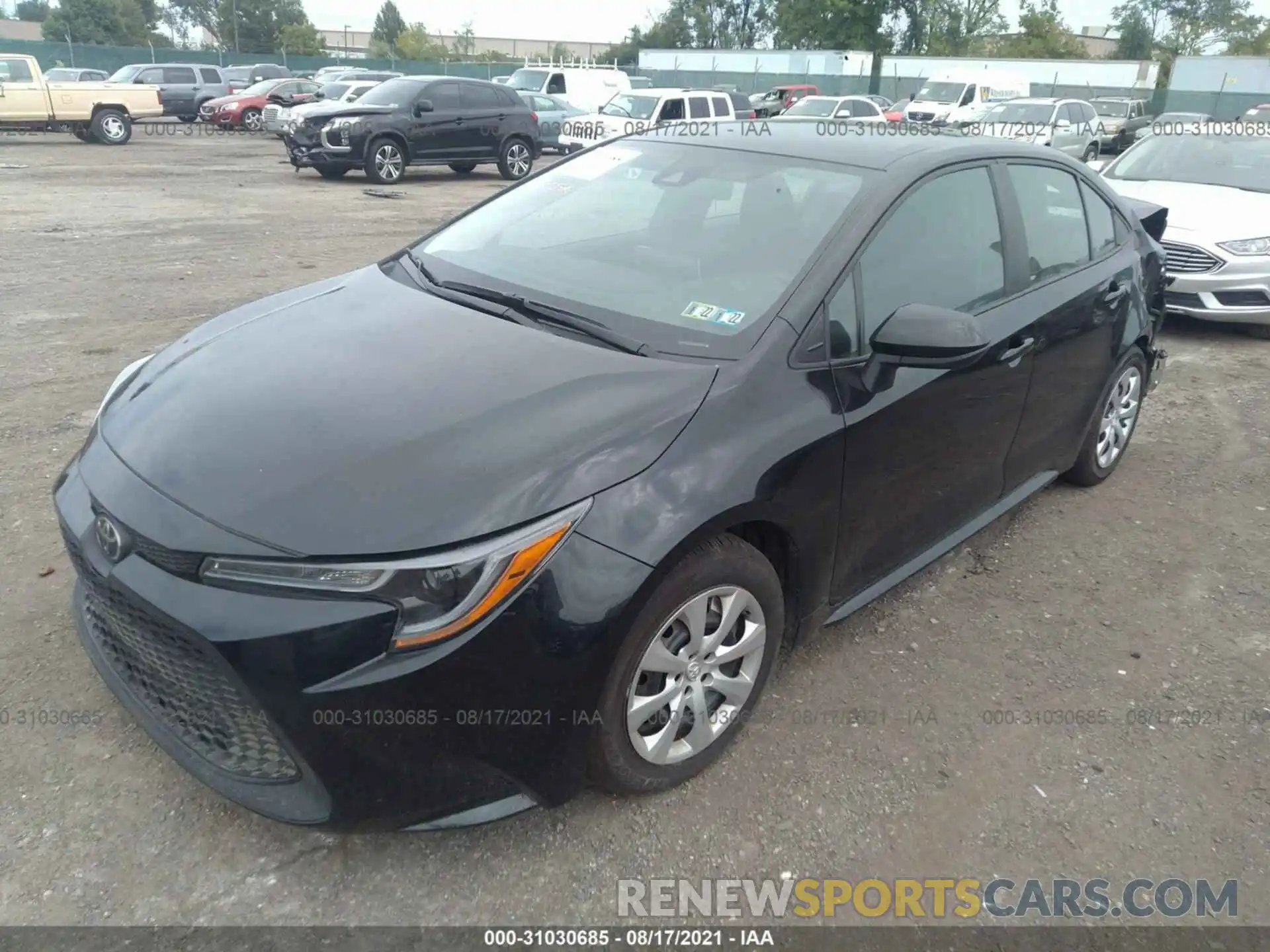 2 Photograph of a damaged car 5YFEPMAE6MP200167 TOYOTA COROLLA 2021